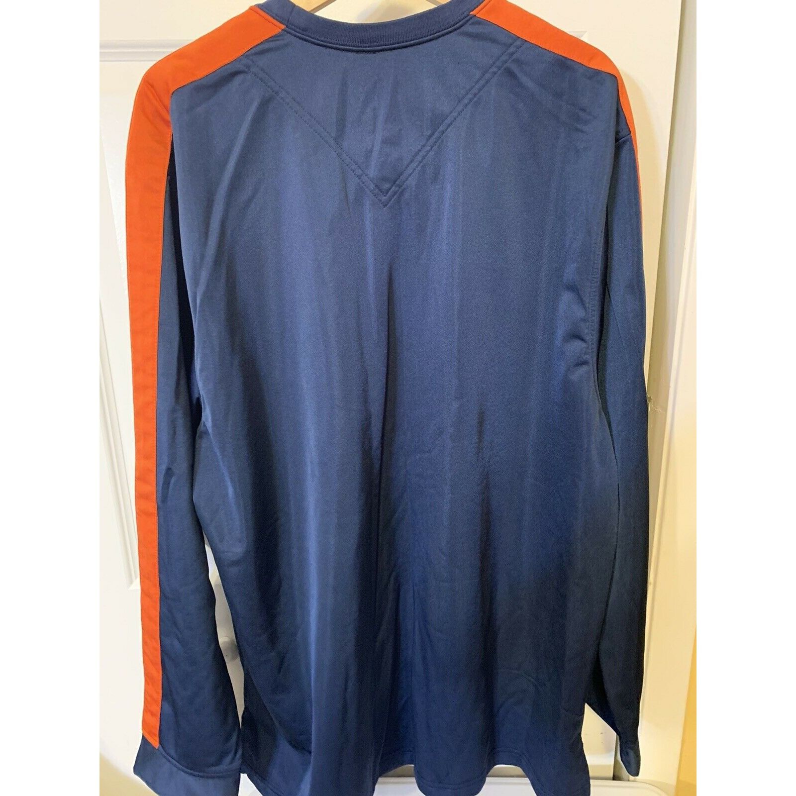 Nike VTG 90s Nike Center Swoosh Tonal Striped Polyester Longsleev Size US XXL / EU 58 / 5 - 6 Thumbnail