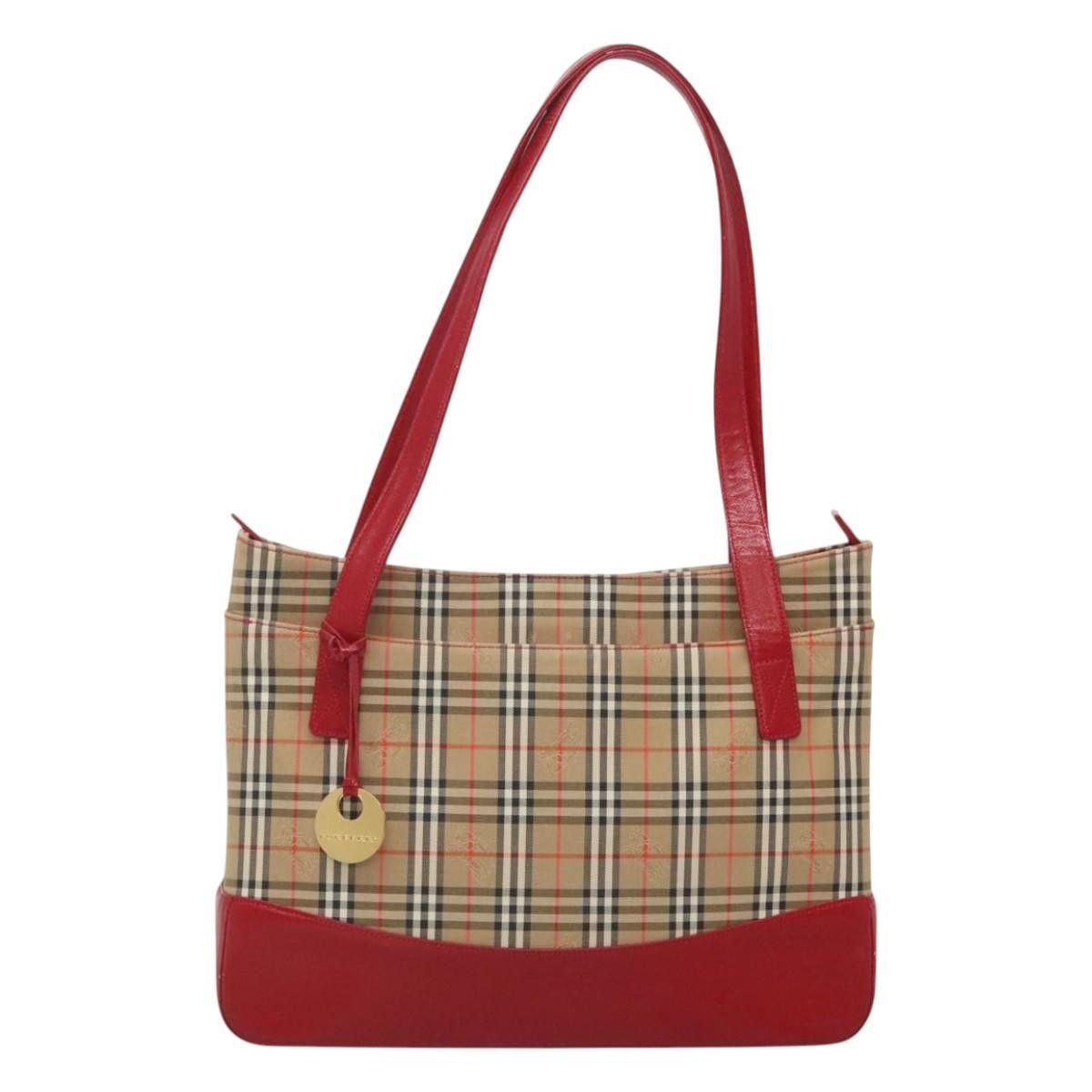 Burberry Burberry Nova Check Tote Canvas and Leather Size ONE SIZE - 1 Thumbnail