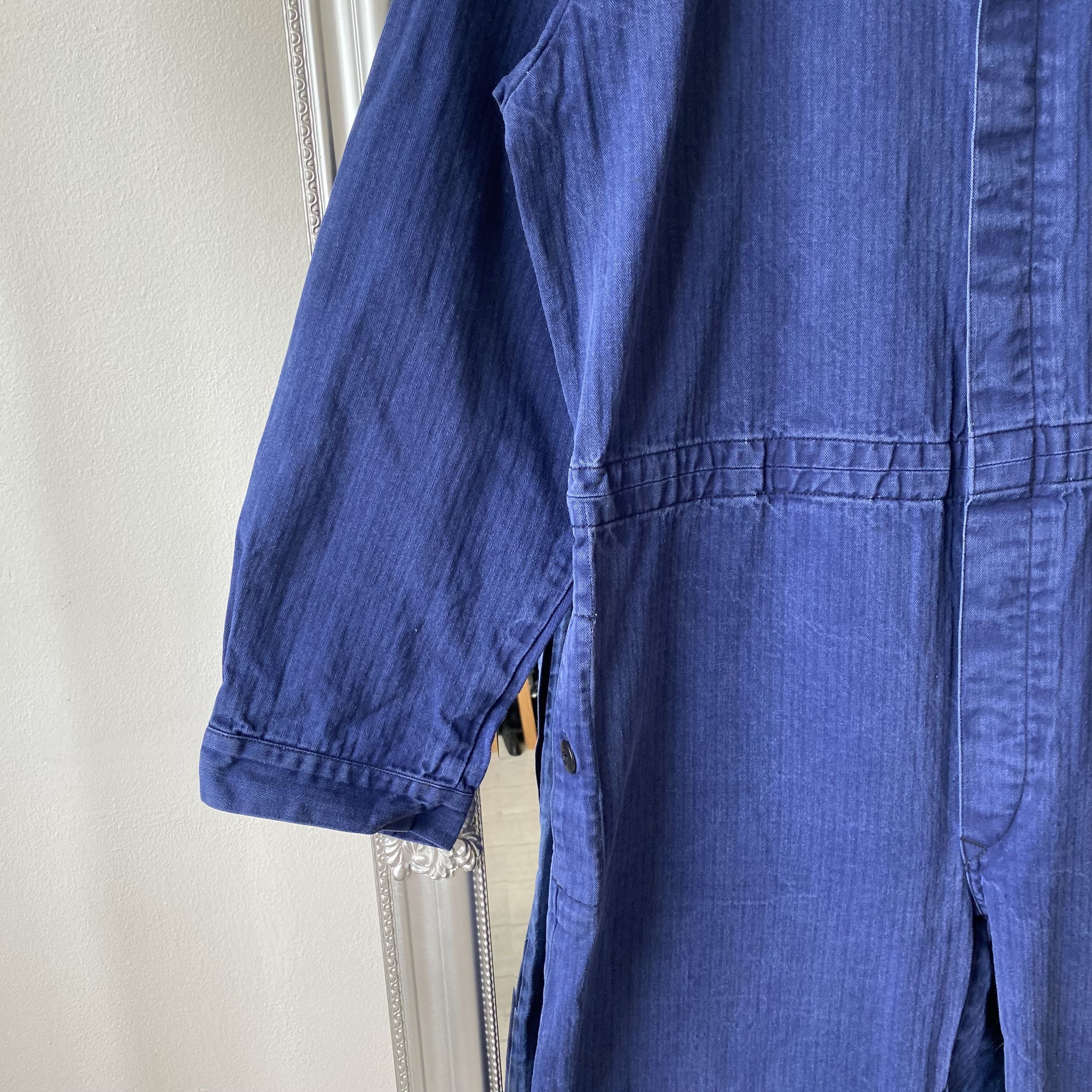 Le Laboureur ⚙️ Vintage Faded French work Coverall Sanfor jumpsuit Size US 32 / EU 48 - 5 Thumbnail