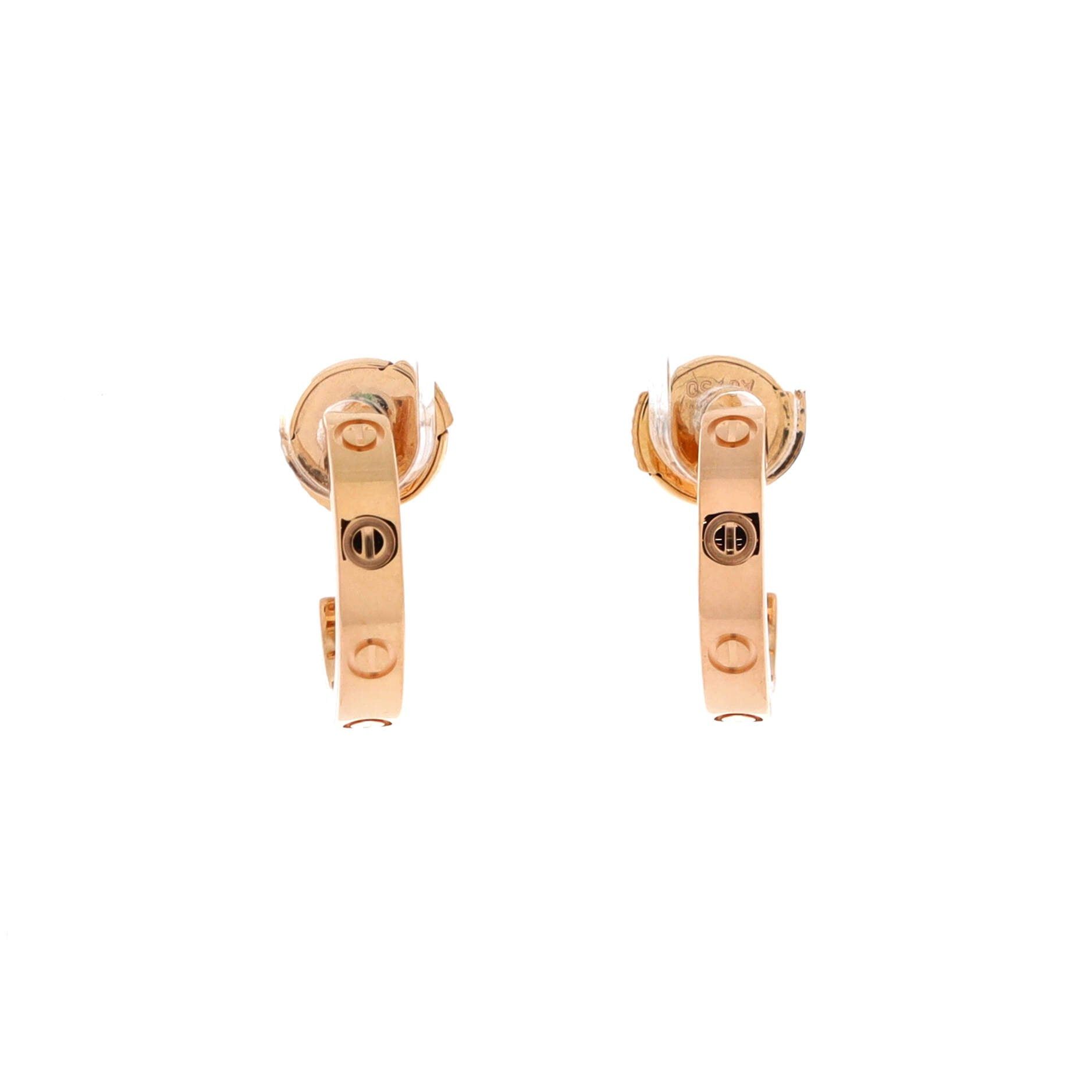 Cartier Love Hoop Earrings Size ONE SIZE - 1 Thumbnail