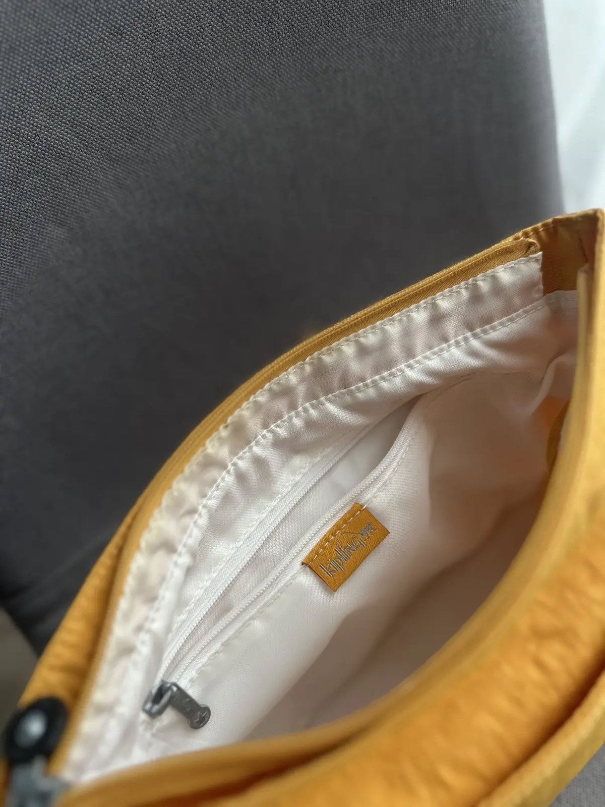 Vintage Vintage Kipling Yellow Bag Y2K Backpack Size ONE SIZE - 10 Thumbnail