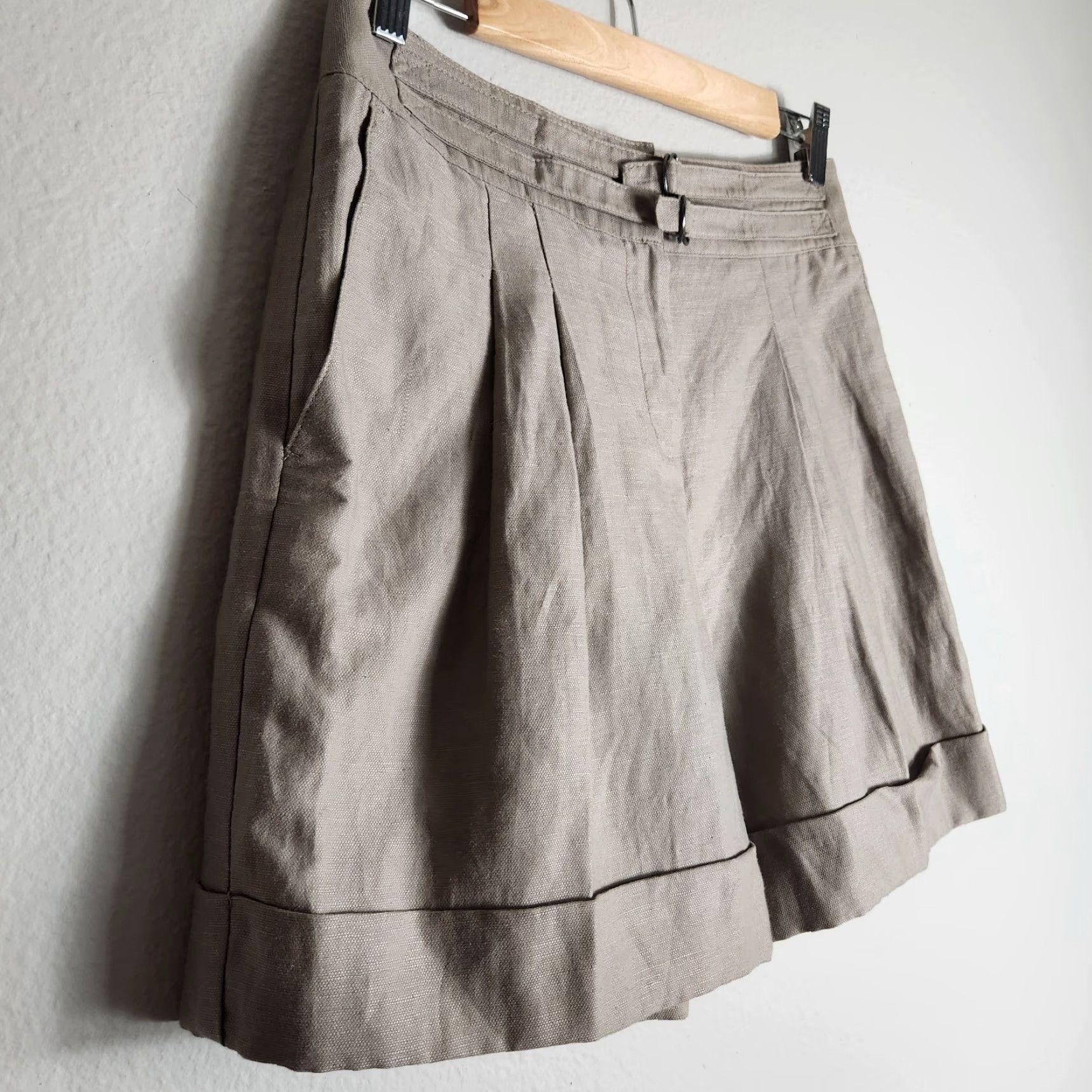 Vintage The Limited Jodi Arnold x High Rise Pleated Linen Blend Shorts-Size 4 (NWT) Size 27" / US 4 / IT 40 - 3 Thumbnail