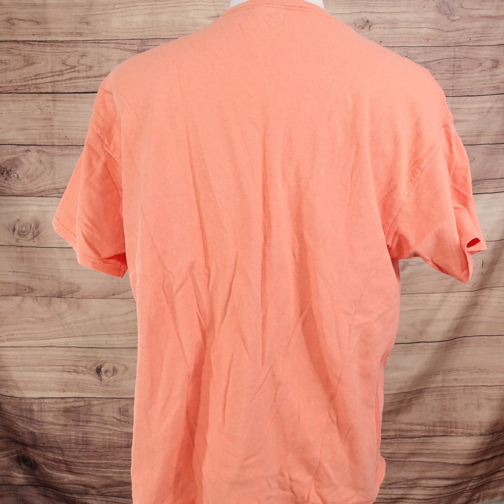 Delta VINTAGE Delta Cotton T-Shirt Adult XL Orange Humor Palm Tree Sunset 90s Mens Size US XL / EU 56 / 4 - 3 Thumbnail