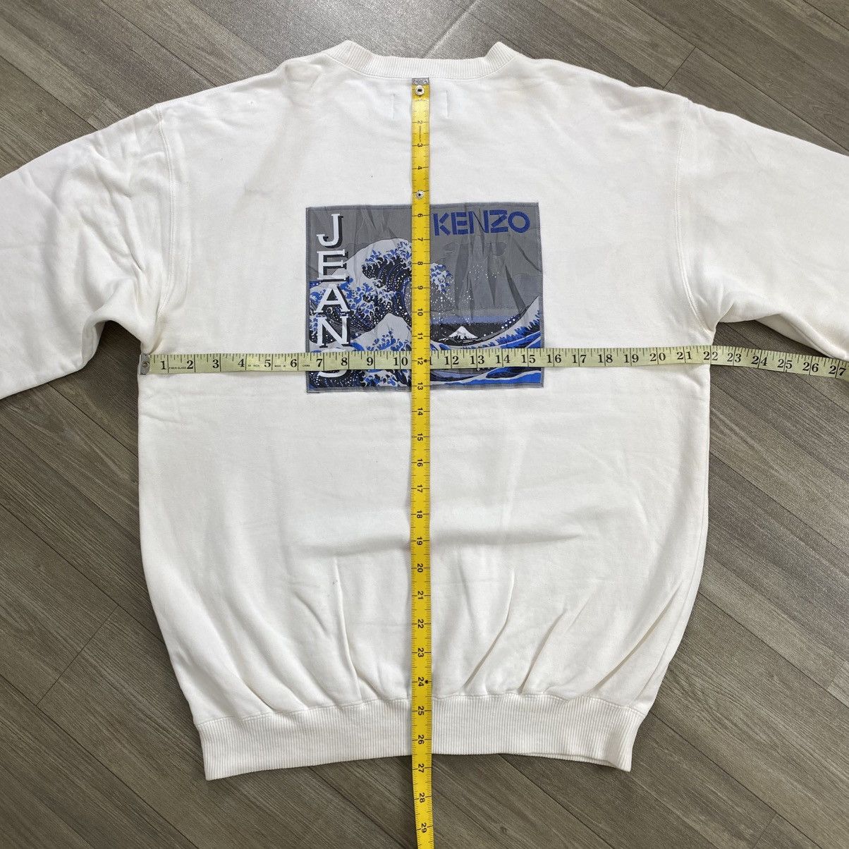 Kenzo Vintage Kenzo Jeans Katsushika Hokusai Graphic Crewneck Size US M / EU 48-50 / 2 - 12 Thumbnail