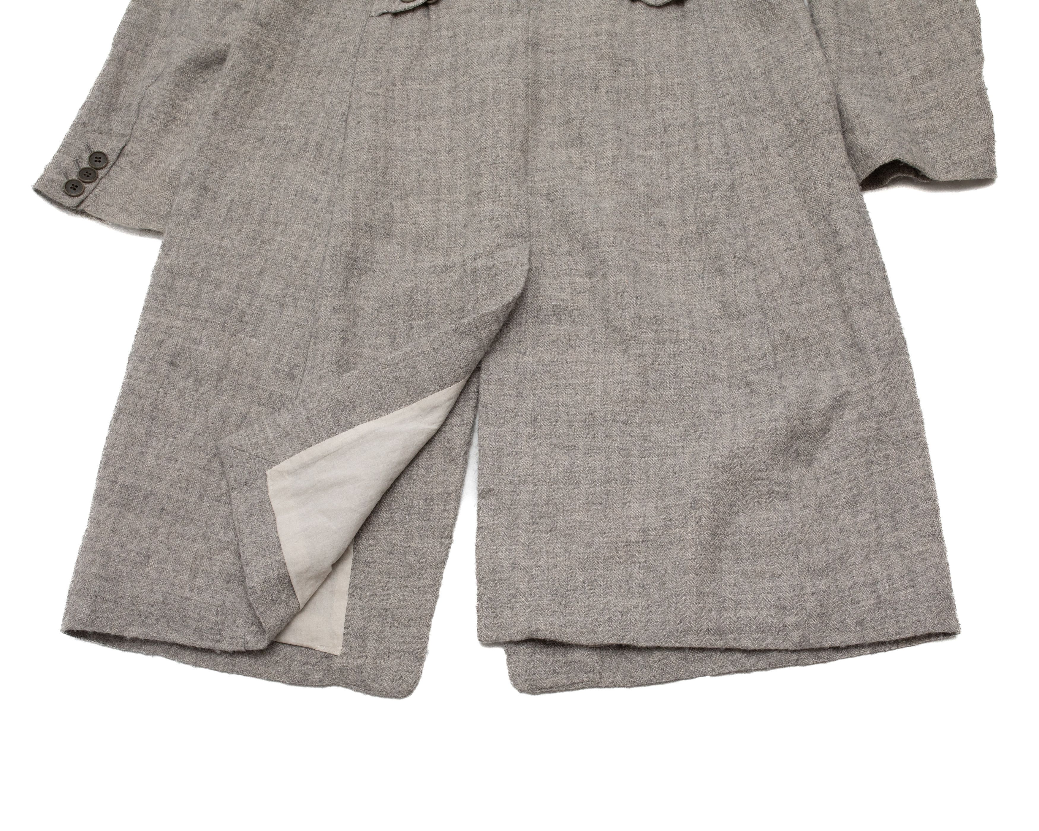 Pas de Calais PAS DE CALAIS Linen Wool Coat Size XS / US 0-2 / IT 36-38 - 8 Thumbnail