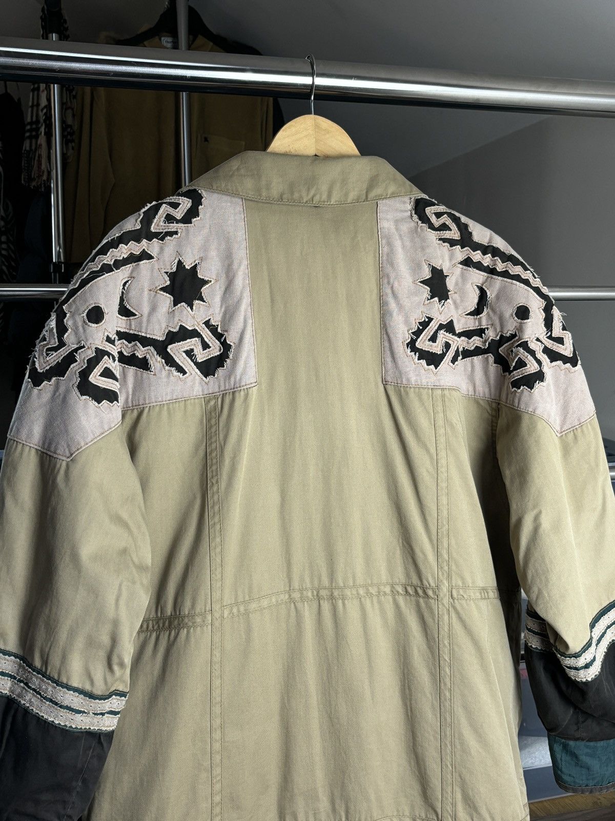 Kenzo × Vintage Vintage Kenzo Jeans 80s Coat Jacket Aztec Indian Vibe Size L / US 10 / IT 46 - 6 Thumbnail