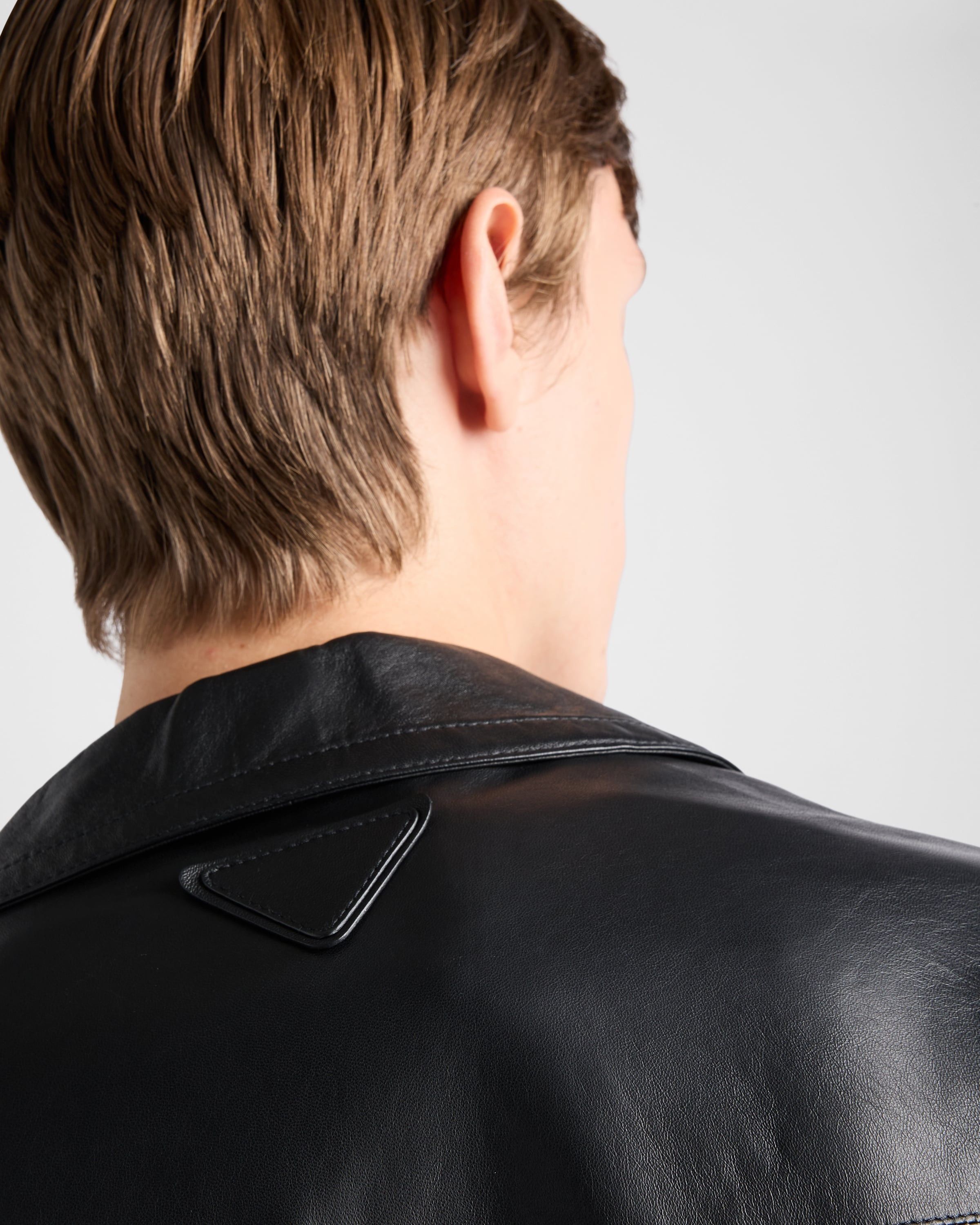 Prada o1bcso1str1025 Nappa Leather Coat in Black Size US M / EU 48-50 / 2 - 4 Thumbnail