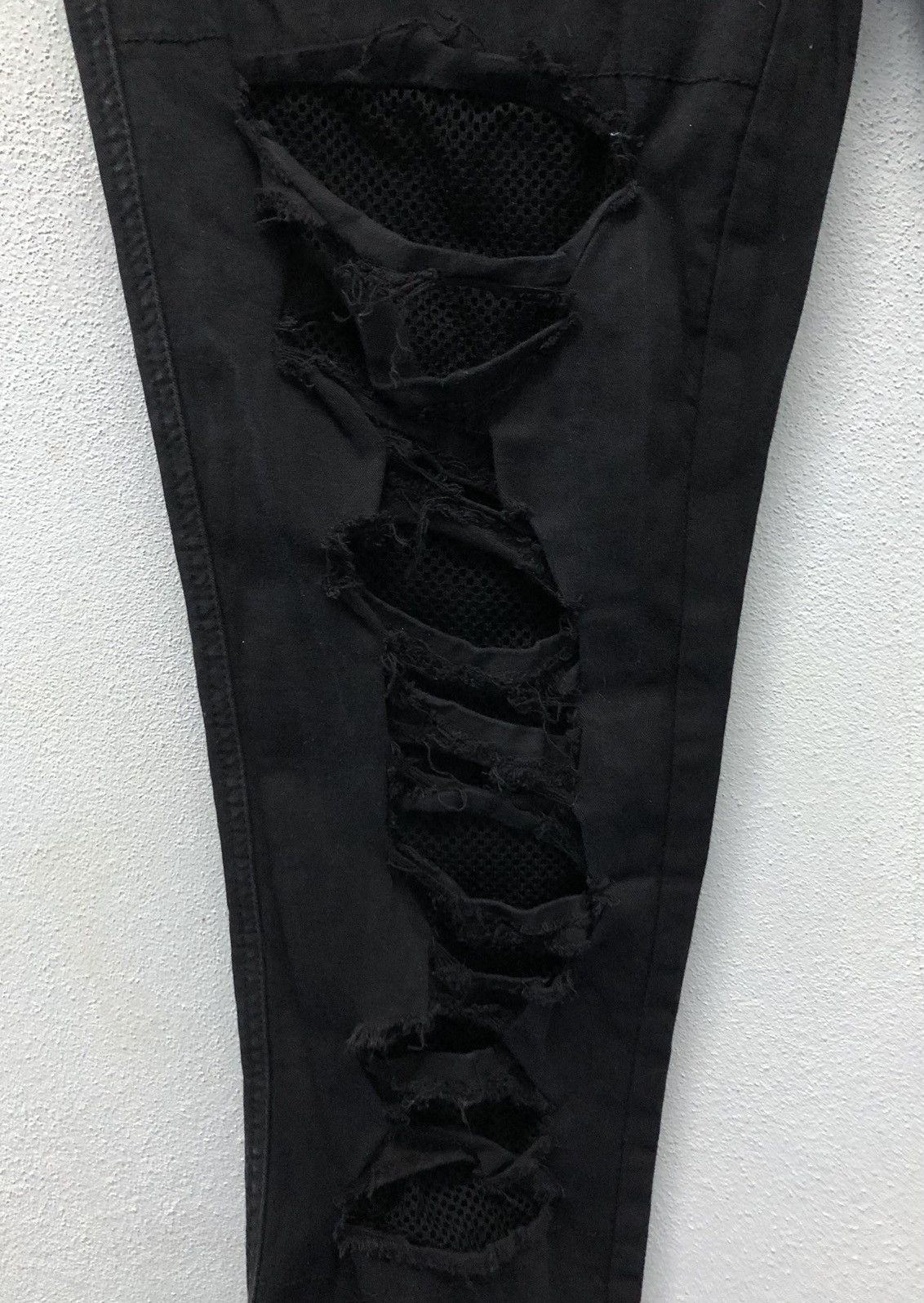 Royal Bones by DAWG GOODMAN Black Distressed Skinny Jeans