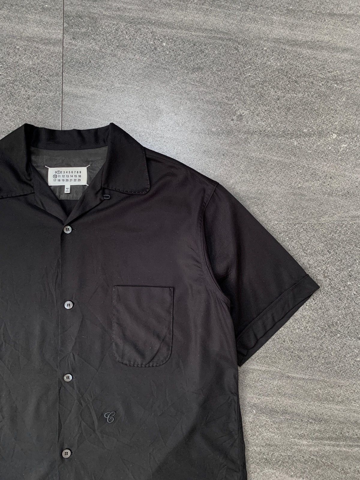 Maison Margiela FREE IMPORT TAX C Embroidery Viscose Camp Collar Shirt Size US M / EU 48-50 / 2 - 2 Thumbnail
