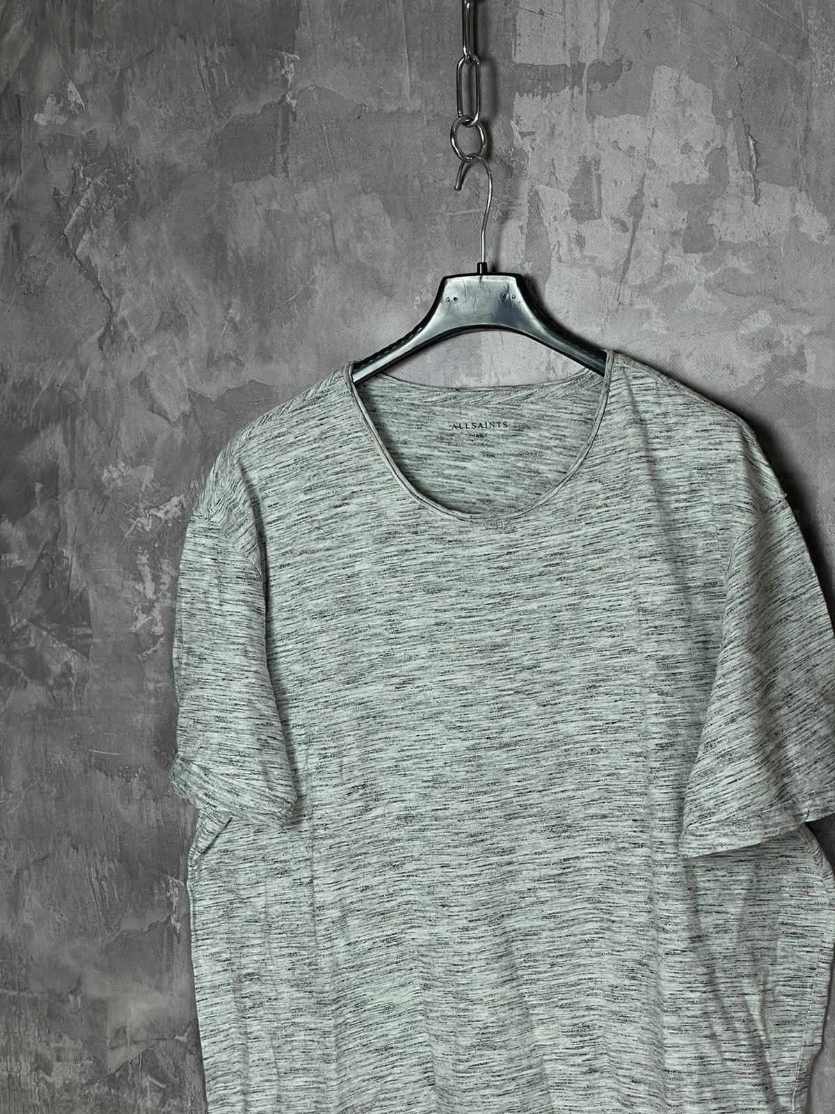 Allsaints × Designer Allsaints Cotton Minimalistic basic striped t shirt tee Size US L / EU 52-54 / 3 - 6 Thumbnail