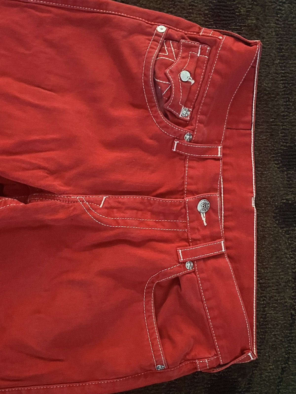 True Religion TRUE RELIGION RED JEANS SIZE 34 Size US 34 / EU 50 - 3 Thumbnail
