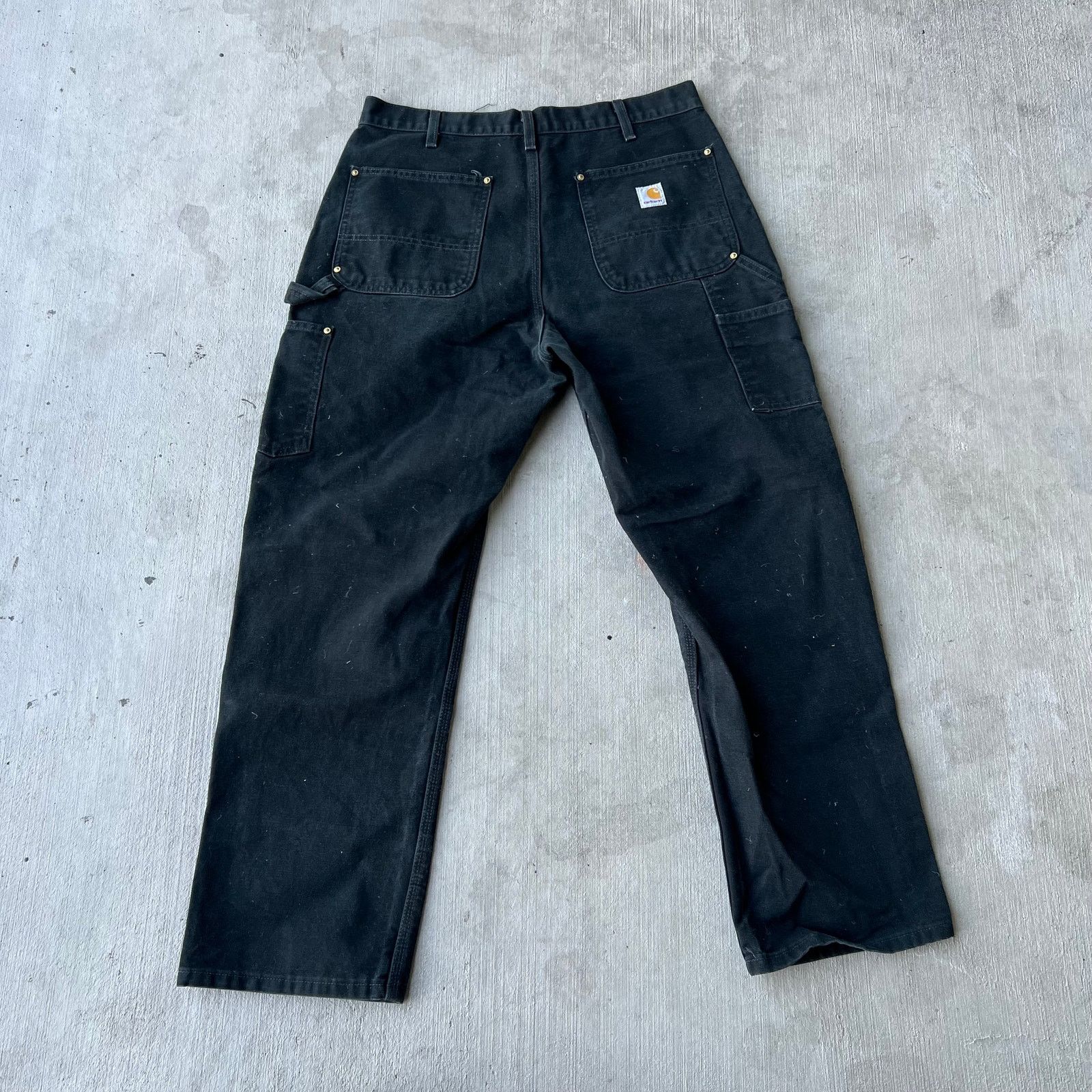 Carhartt × Vintage Carhartt black double knee work wear carpenter pants Size US 33 - 4 Thumbnail