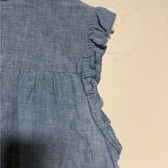 Joie Joie Sleeveless Chambray Ruffle Blouse Size S Size S / US 4 / IT 40 - 5 Thumbnail