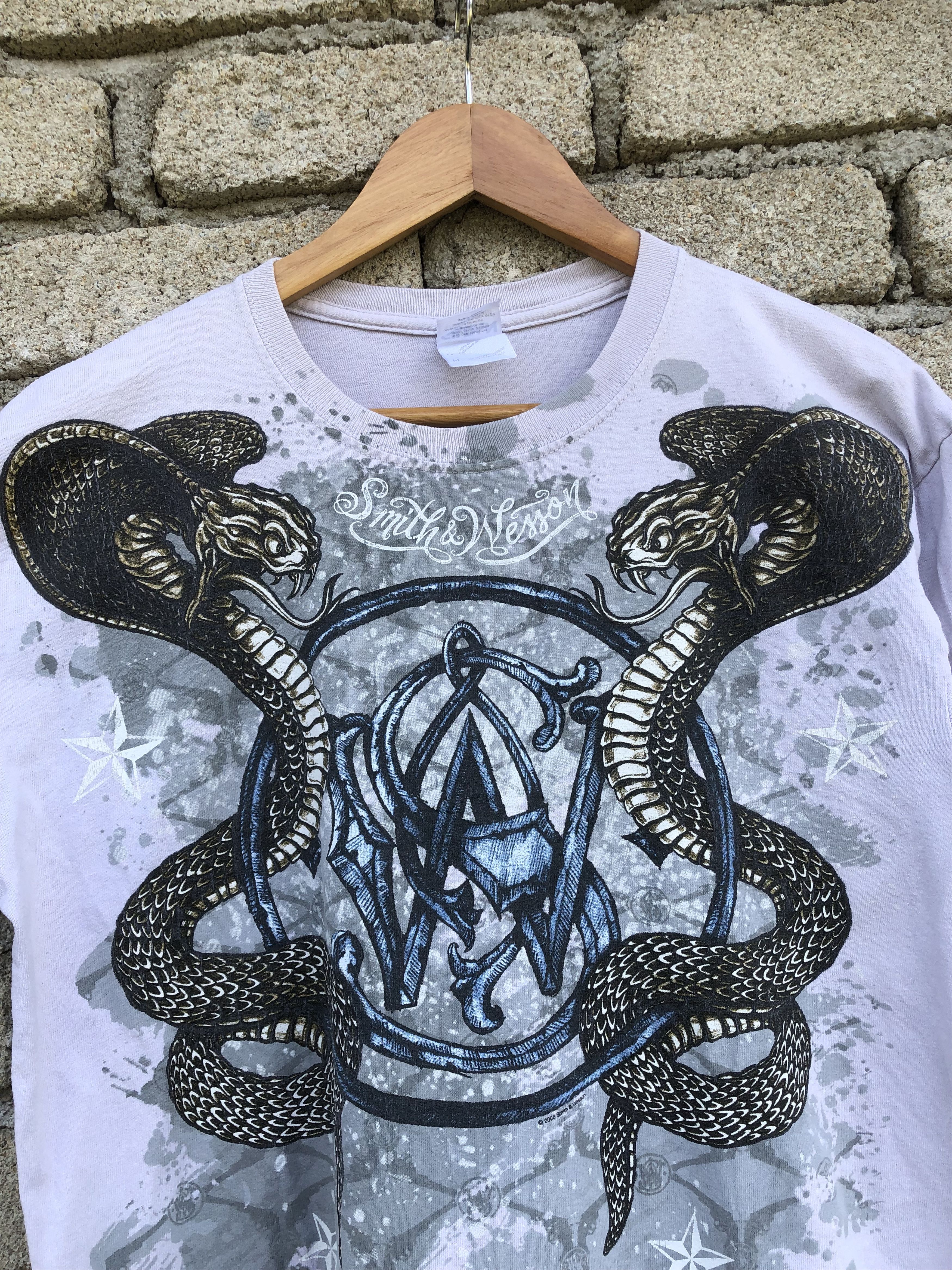 Affliction Vintage Y2K Smith & Welson Cobra Graphic Tee Size US M / EU 48-50 / 2 - 2 Thumbnail