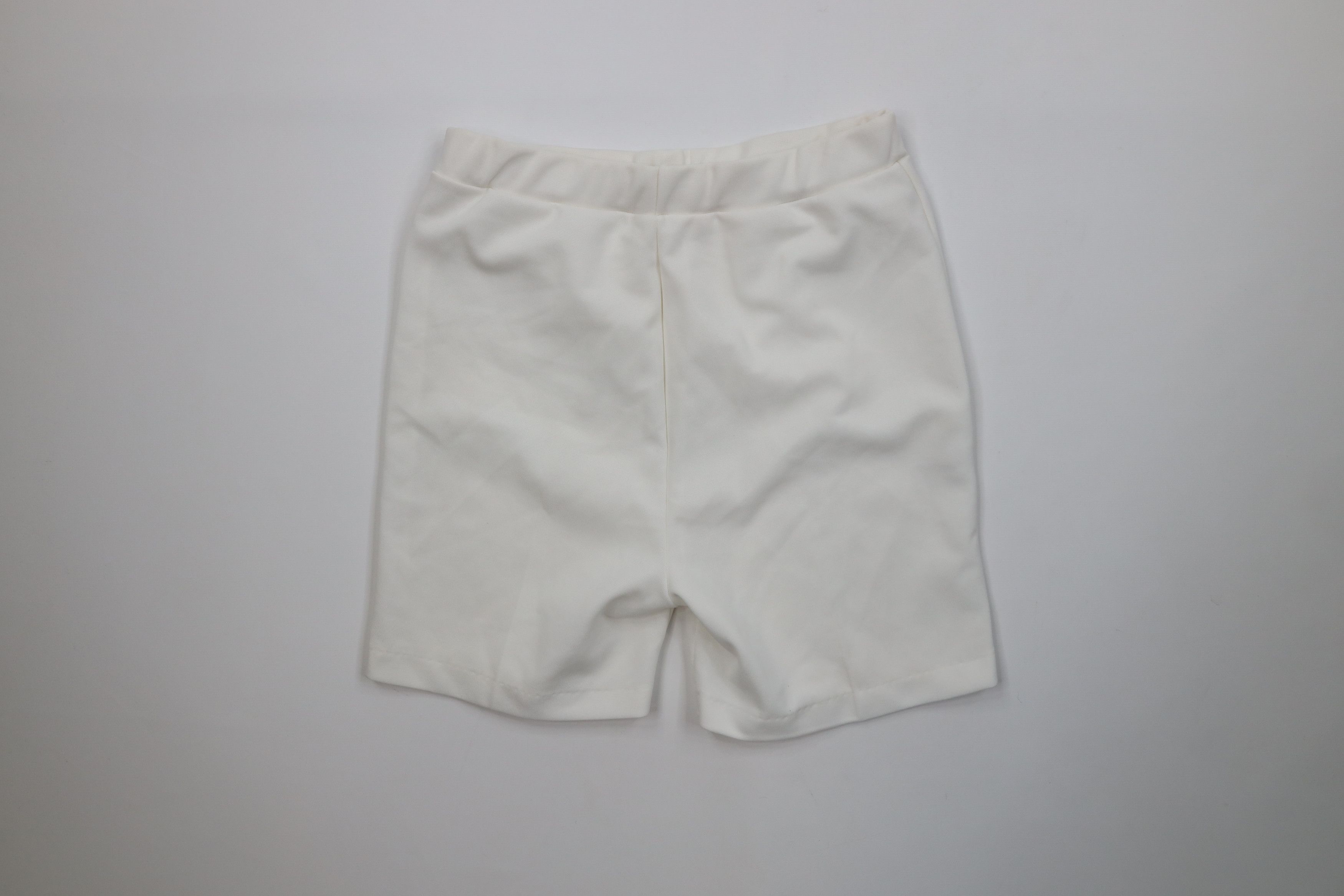 Vintage Vintage 70s Streetwear Sheer Knit Shorts White Polyester USA Size 36" / US 14 / IT 50 - 7 Thumbnail