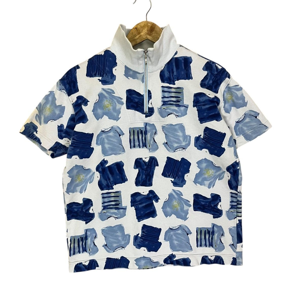Issey Miyake Hai Sporting Gear By Issey Miyake Shortsleeve Knitware Size US S / EU 44-46 / 1 - 1 Thumbnail