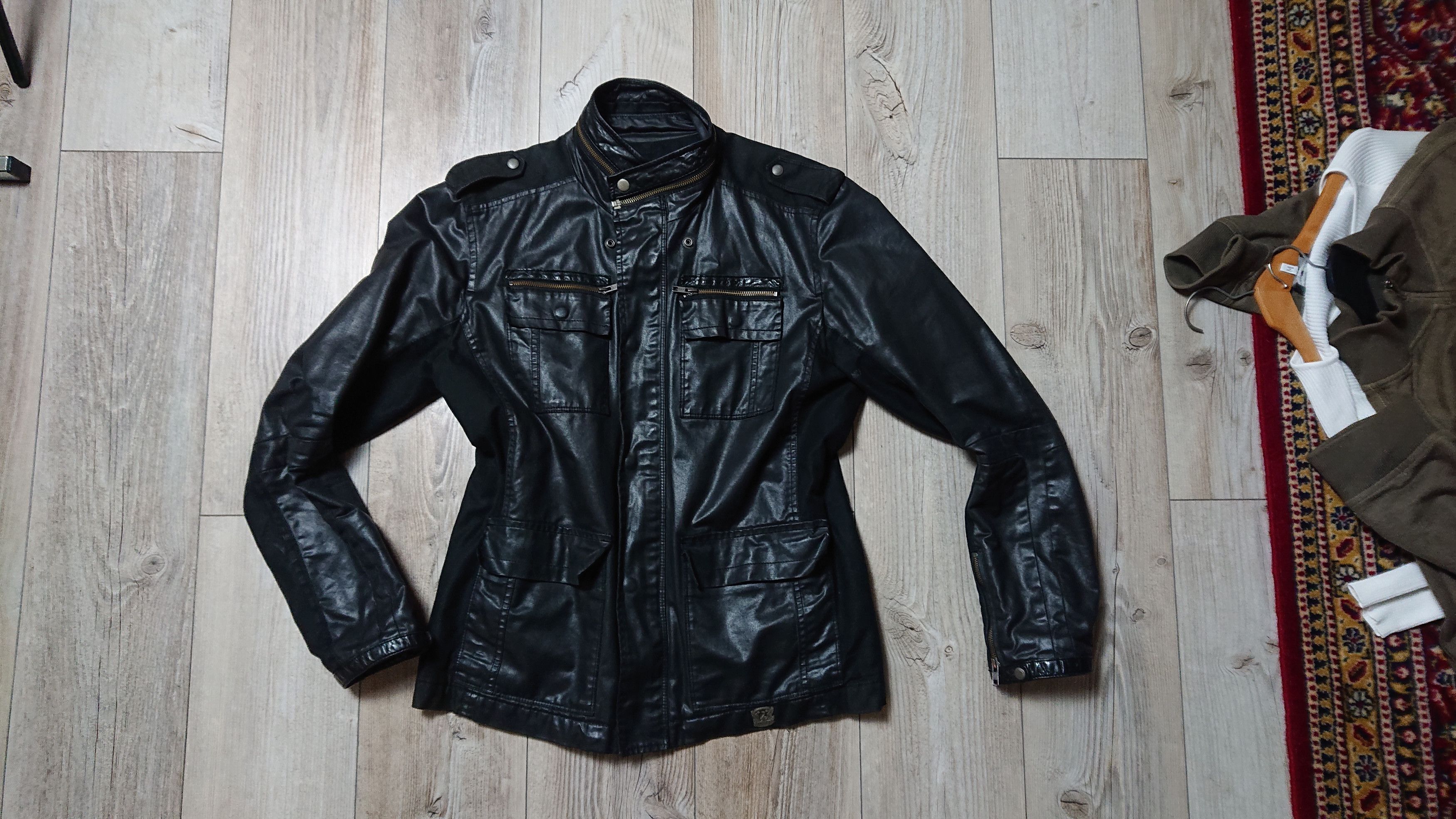 Diesel Vintage Diesel Y2k 90s Leather Biker Military Jacket Black Size US XL / EU 56 / 4 - 1 Thumbnail