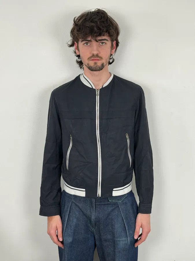 Prada 2000s Prada Light Nylon Navy Obscure Bomber Jacket Size US S / EU 44-46 / 1 - 2 Thumbnail