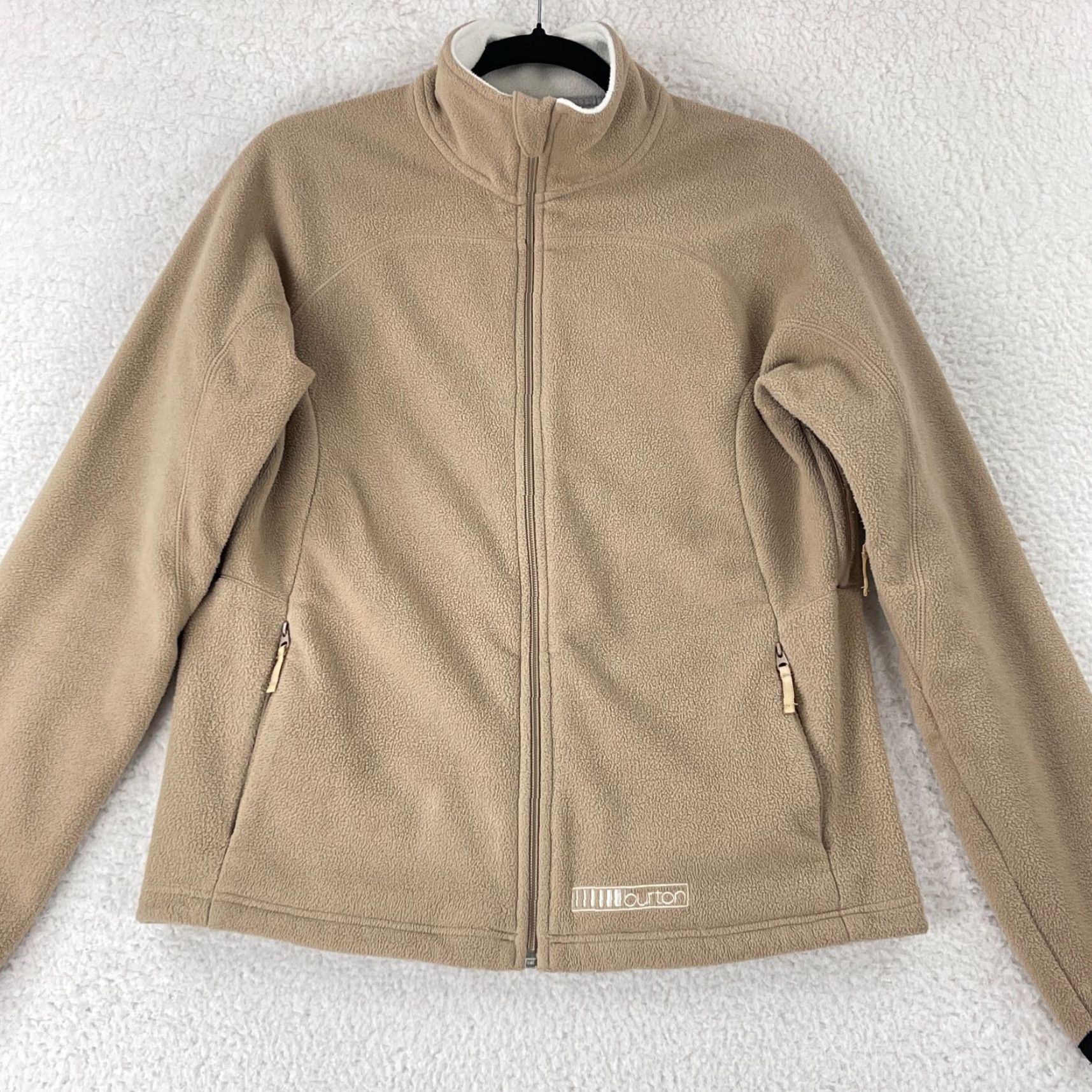 Burton Burton Brown Fleece Full Zip Sweater Womens Large Wool? No — Polyester Full Zip Mock Neck Long Sleeve Brown Burton Size L / US 10 / IT 46 - 2 Thumbnail