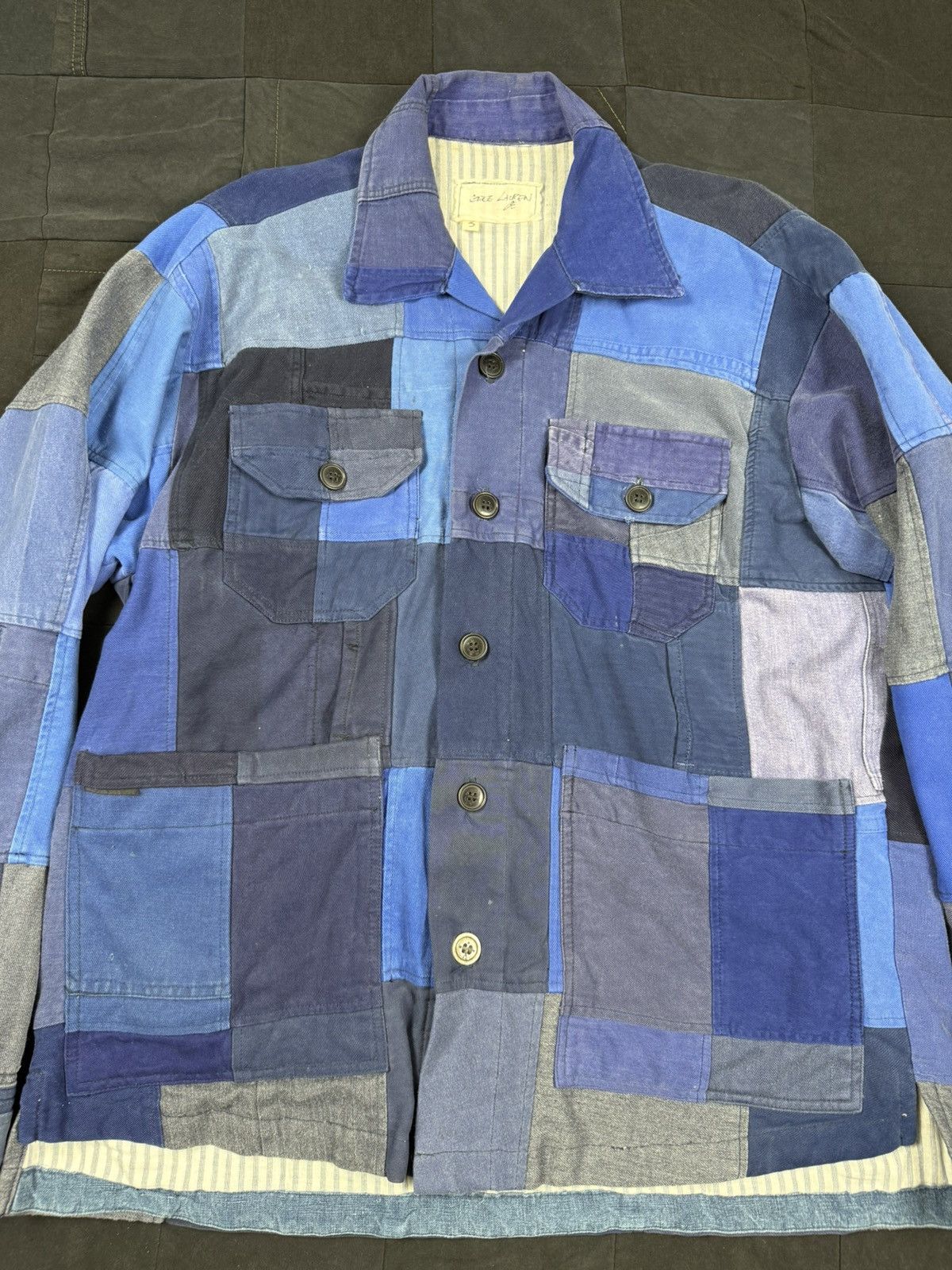 Greg Lauren French Artist Scrapwork Varsity Jacket Size US L / EU 52-54 / 3 - 3 Thumbnail
