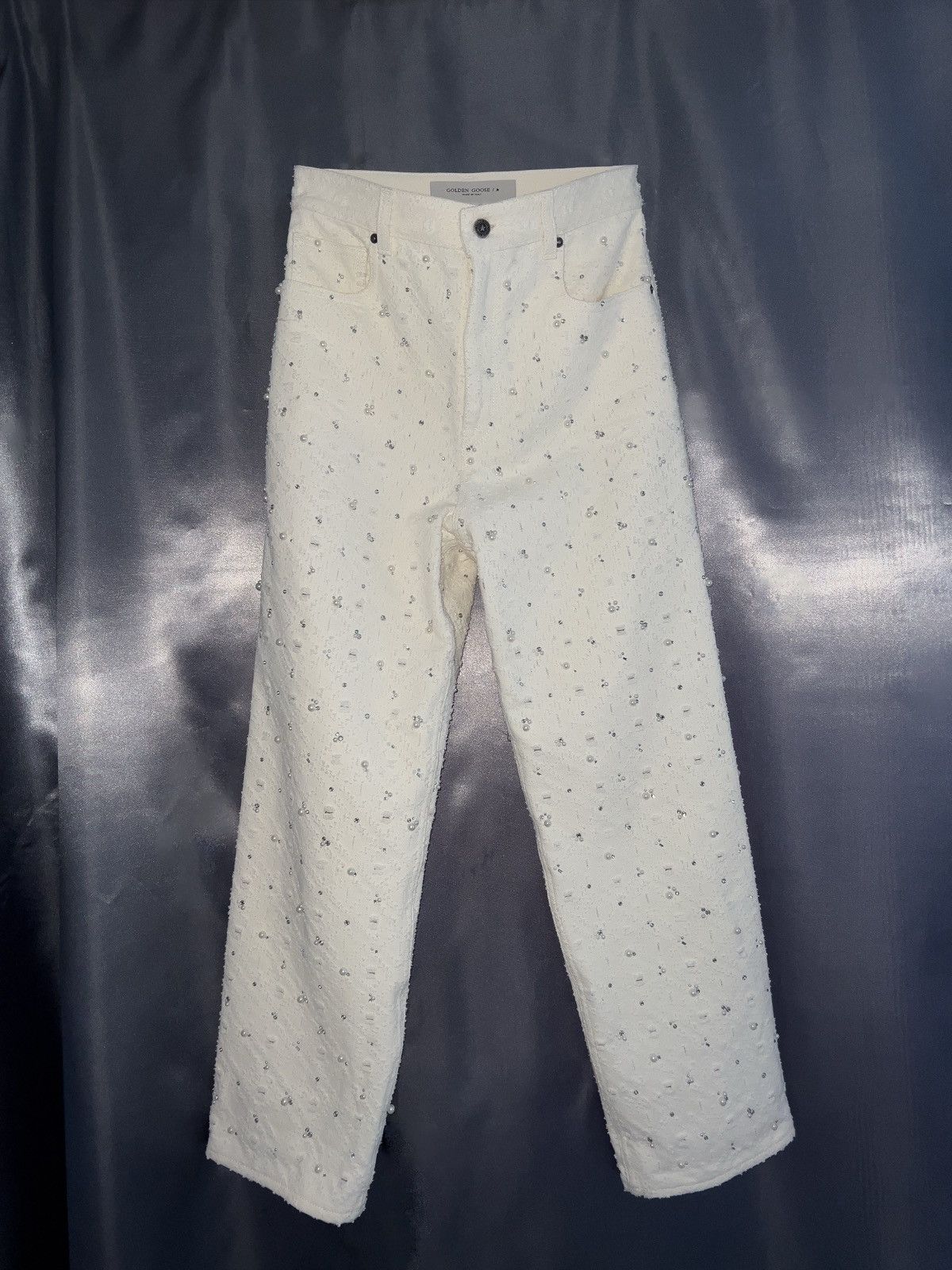 Golden Goose Jean in cotton wide cut golden goose Size 26" / US 2 / IT 38 - 1 Thumbnail