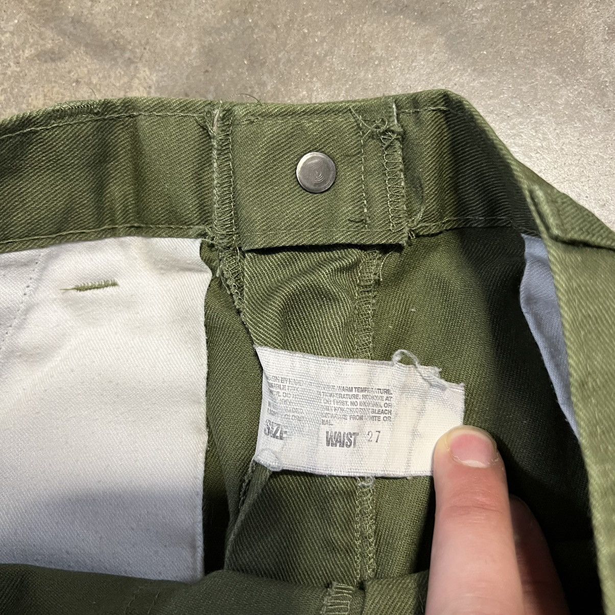 Vintage Vintage Boy Scouts Olive Green Pants Union Made in USA OG107 Size US 27 - 8 Thumbnail
