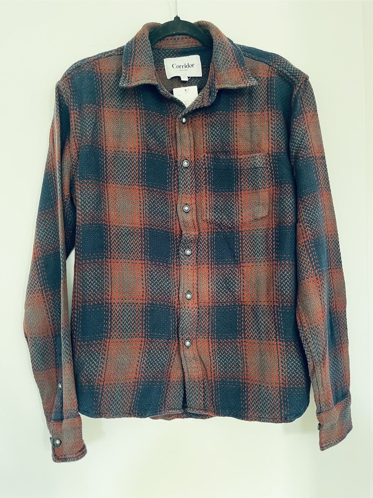 Corridor Corridor Acid Plaid Shirt - Coastal Lichen Size US XS / EU 42 / 0 - 1 Thumbnail