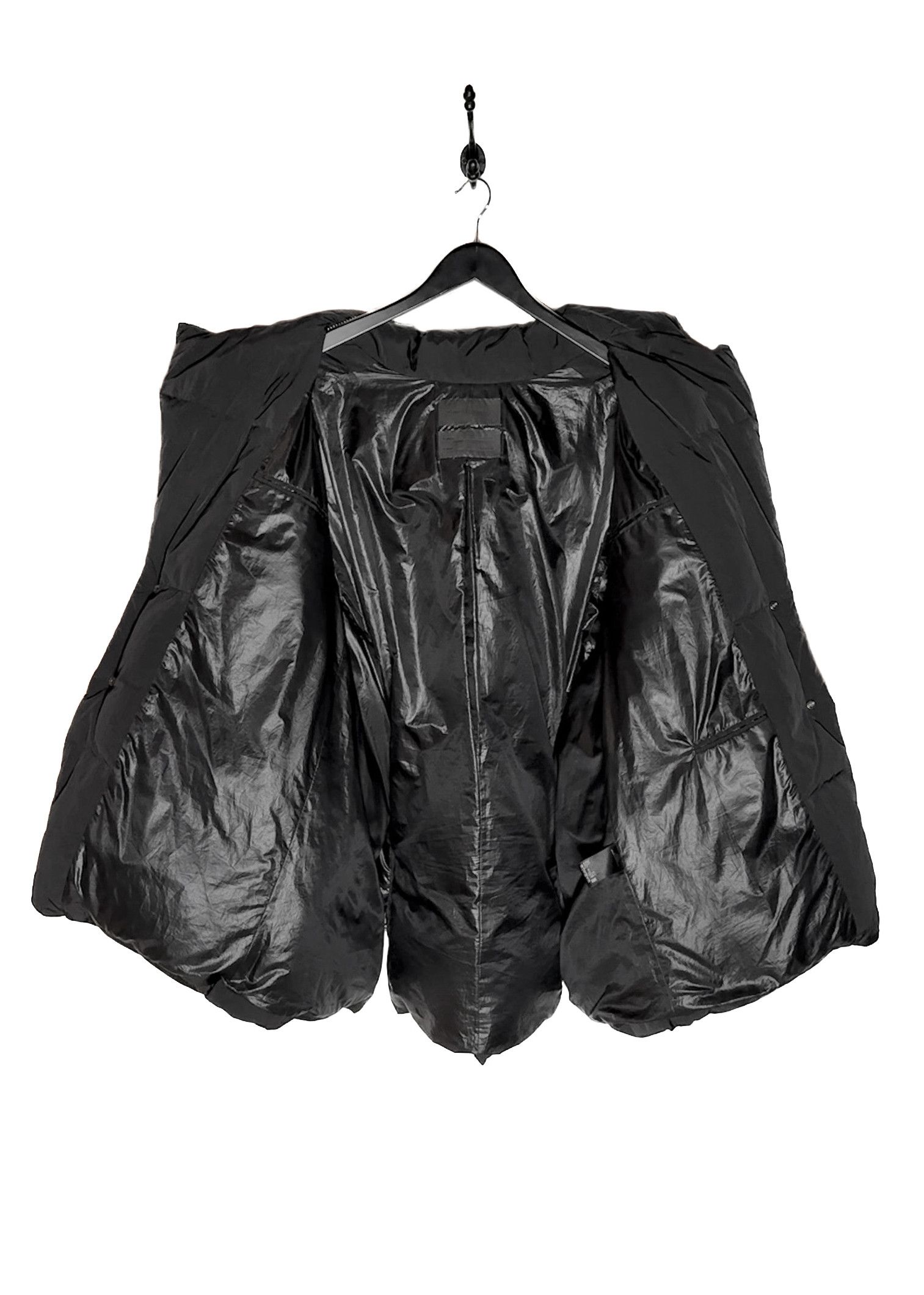 Fumito Ganryu Fumito Ganryu Black Lapeled Puffer Down Jacket Size US S / EU 44-46 / 1 - 7 Thumbnail
