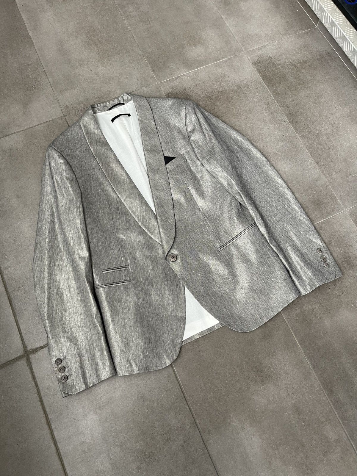 DRYKORN !DS! SS23 Drykorn Foil Gray Blazer Jacket Size US M / EU 48-50 / 2 - 4 Thumbnail