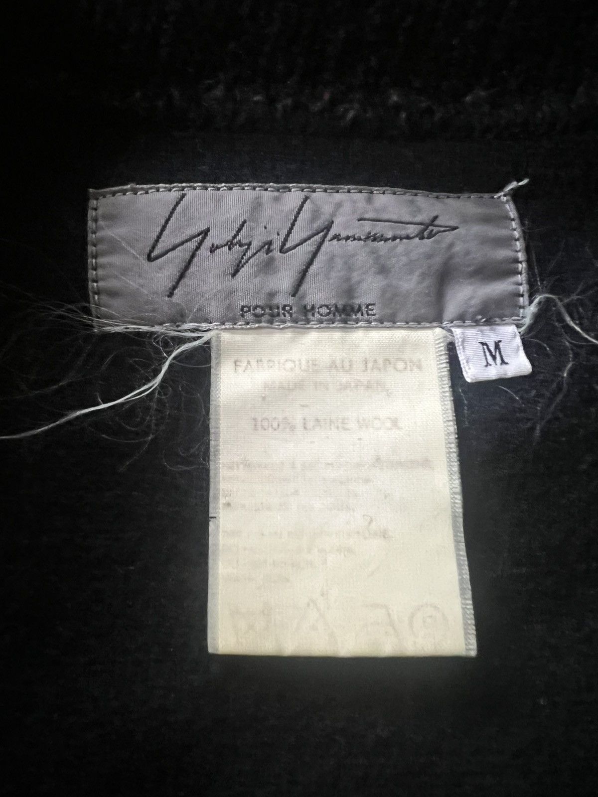 Yohji Yamamoto Yohji Yamamoto Pour Homme AW95 Black Tulip Knit Cardigan Size US M / EU 48-50 / 2 - 3 Thumbnail