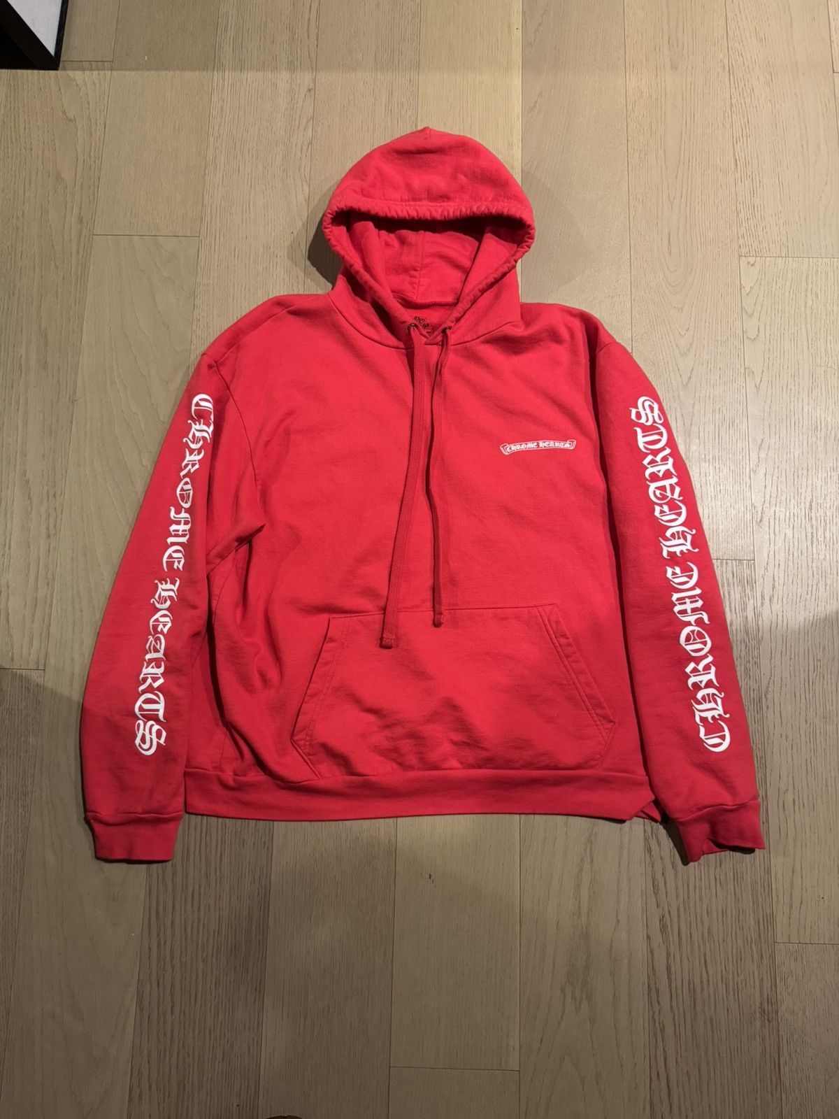 Chrome Hearts Chrome Hearts Red Scroll Hoodie Size US L / EU 52-54 / 3 - 1 Thumbnail