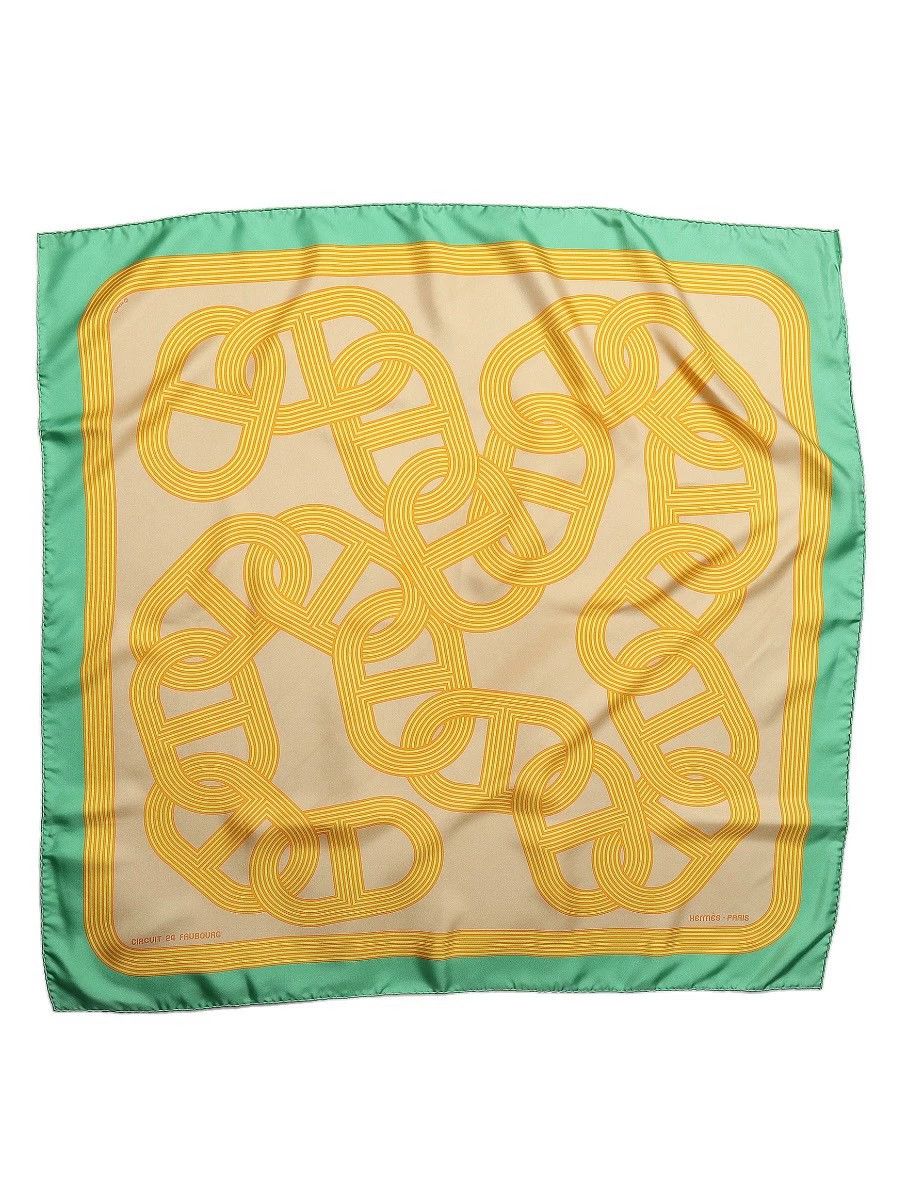 Hermes Hermes Silk Scarf 90x90 YG GD New w/ Box Size ONE SIZE - 3 Thumbnail