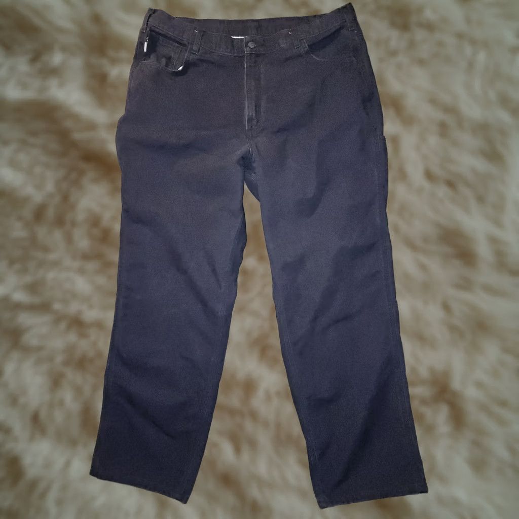 Carhartt Carhartt FR Canvas Pants Men's 42x32 Navy Blue 2112 Cat 2 FRB159-DNY Shirt Pants Cargo Logo Size US 42 / EU 58 - 1 Thumbnail