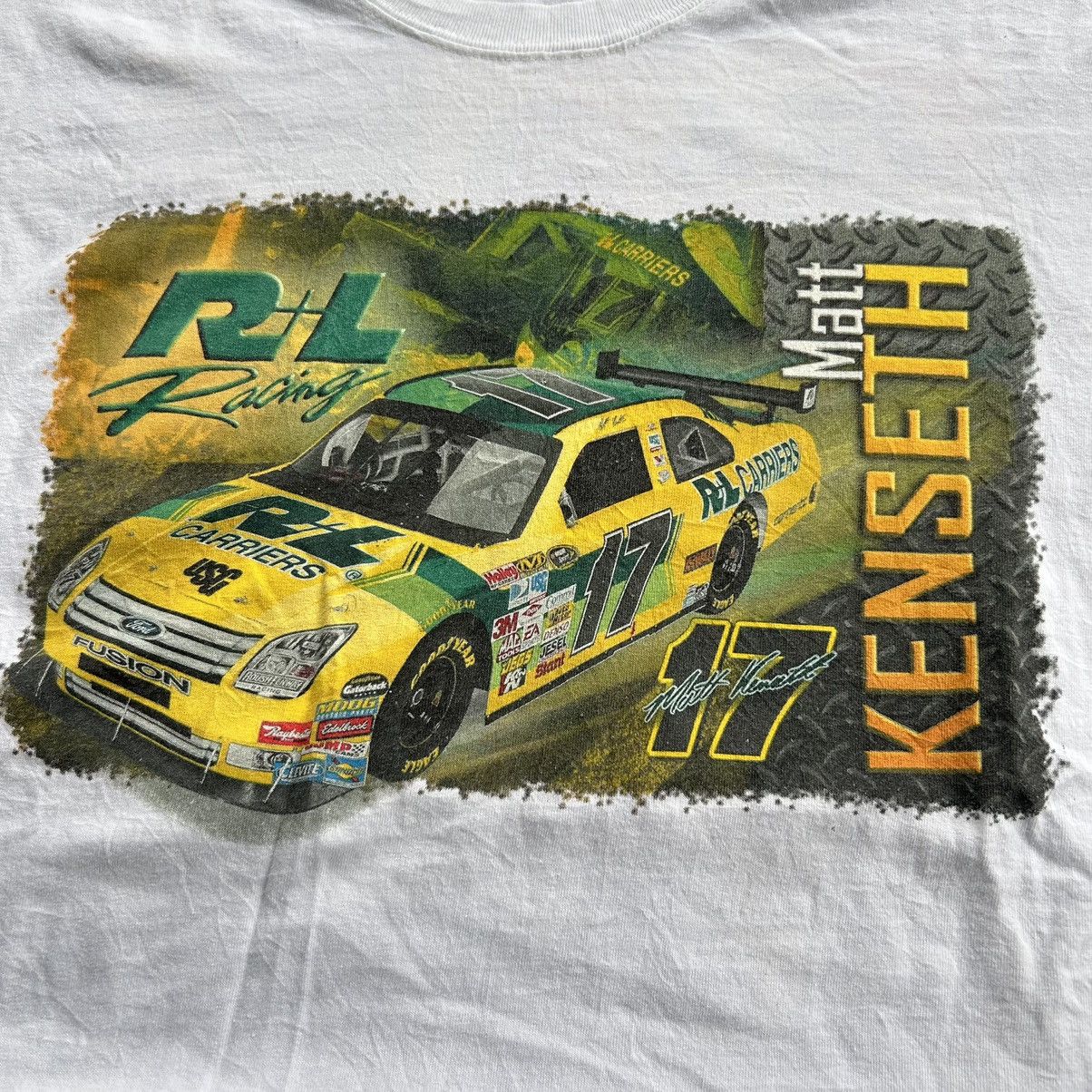 NASCAR Vintage Y2K NASCAR Matt Kenseth Racing Graphic T Shirt Size US XL / EU 56 / 4 - 6 Thumbnail