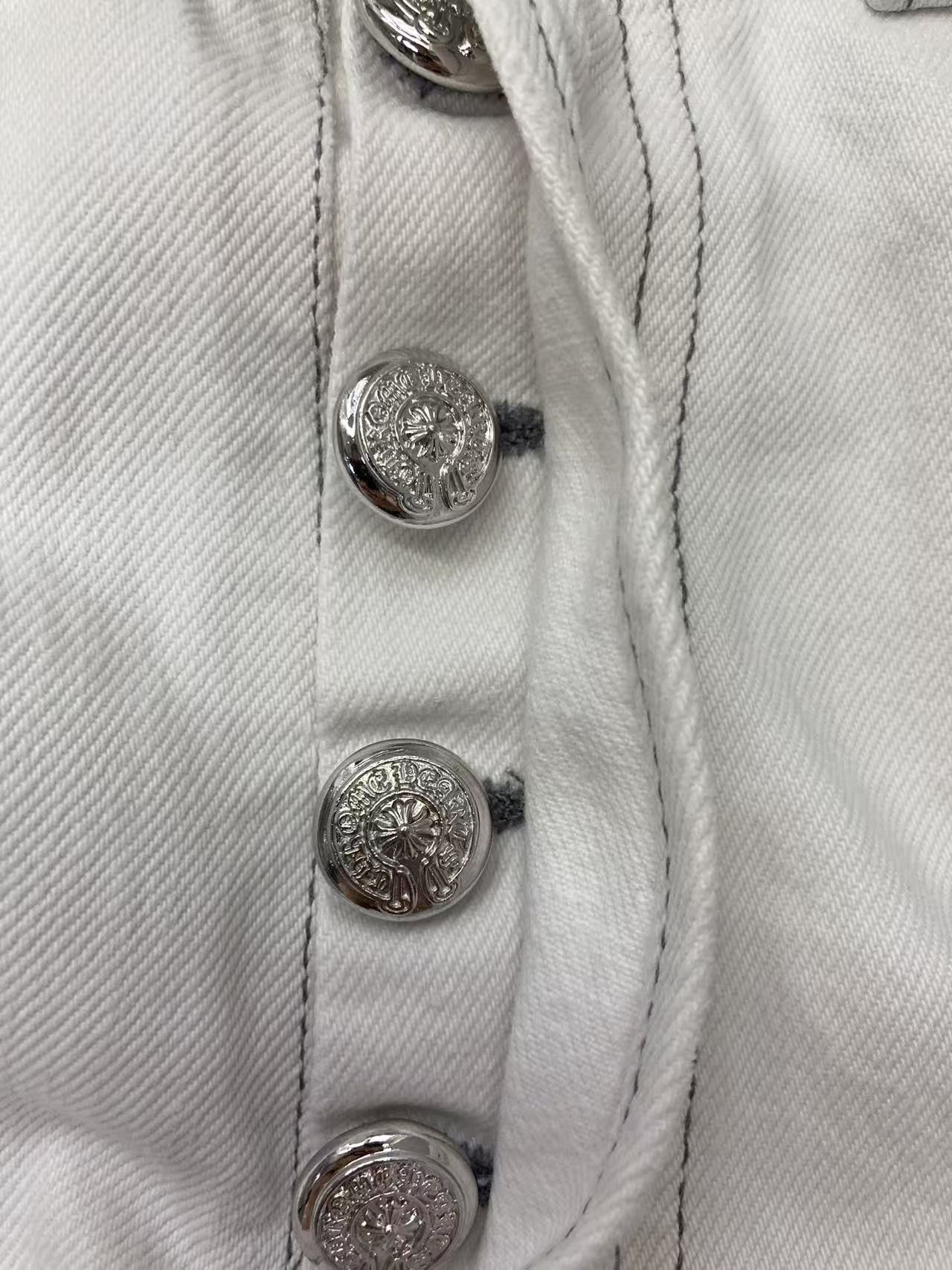 Chrome Hearts Chrome Hearts Levi`s 501 Leopard Cross Patch Denim Jeans Size 31" - 4 Thumbnail