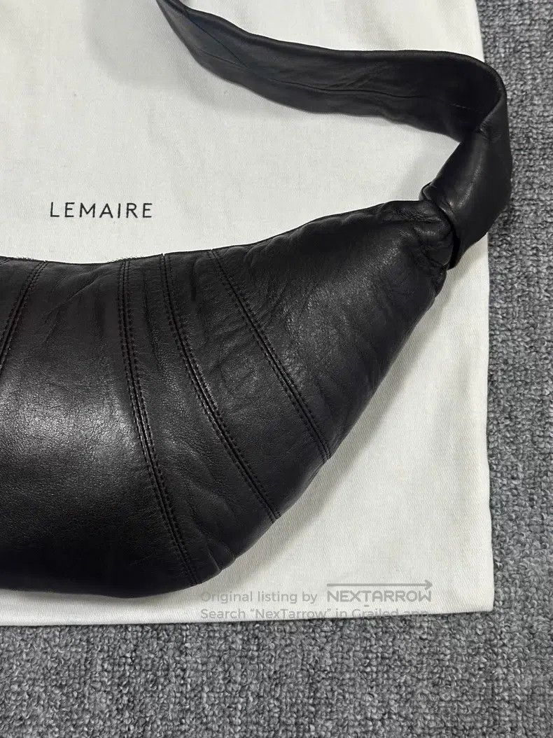 Lemaire LEMAIRE Dark Chocolate Brown Leather Horn Bag Size ONE SIZE - 3 Thumbnail