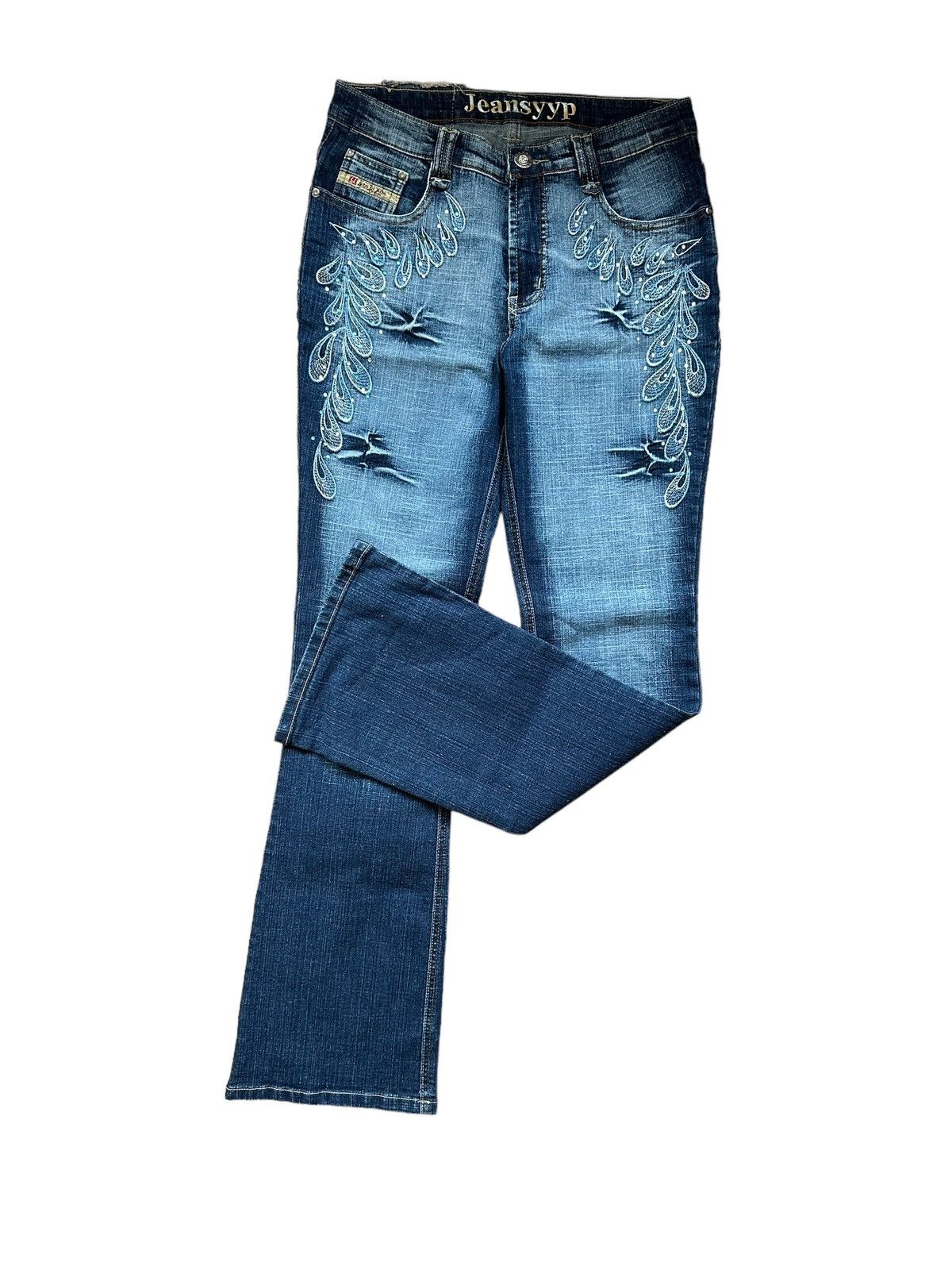 Japanese Brand × Miss Sixty × Streetwear Rare flared faded denim 