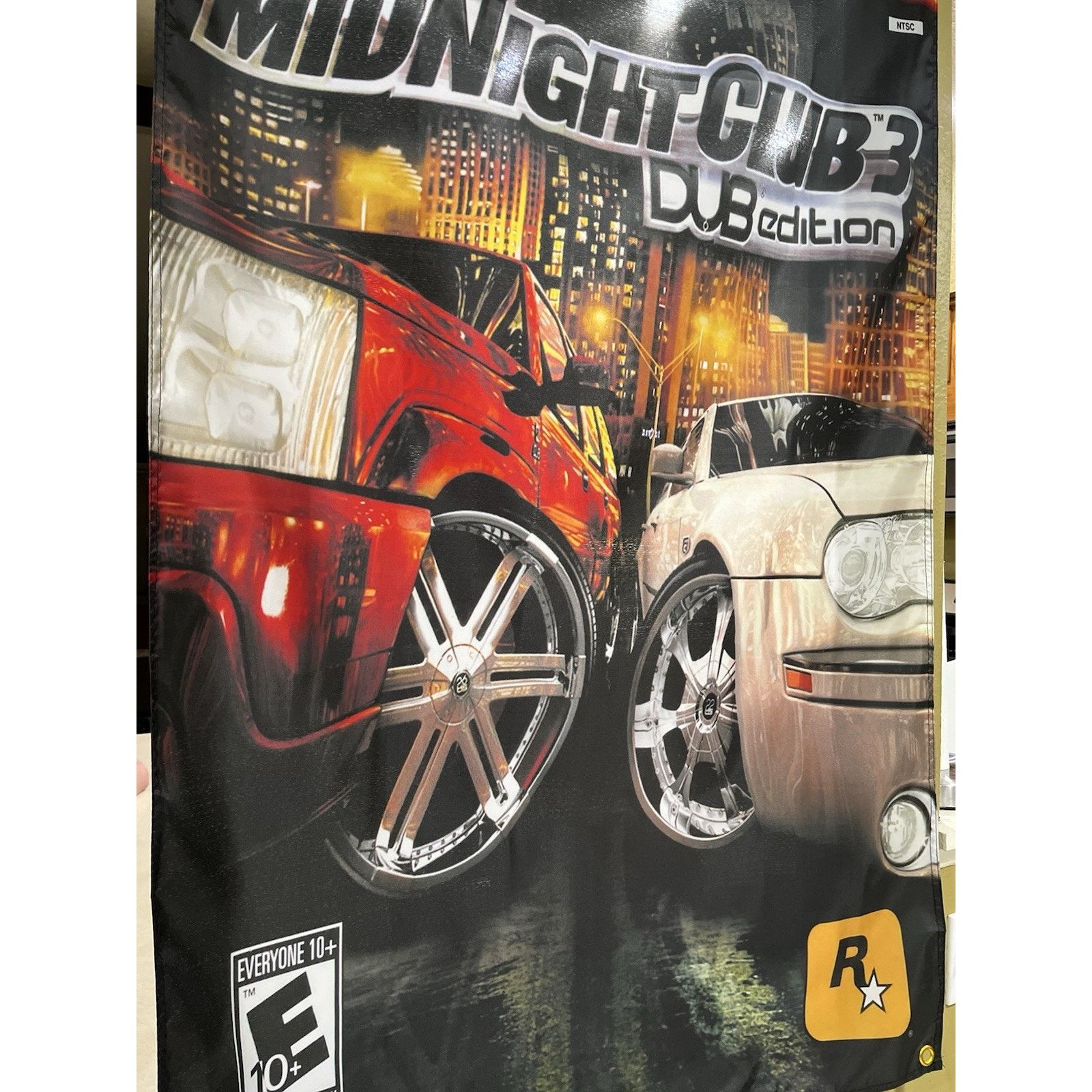 Microsoft Midnight Club 3 Dub Edition 5ft Flag Microsoft XBOX Rockstar Size ONE SIZE - 2 Thumbnail