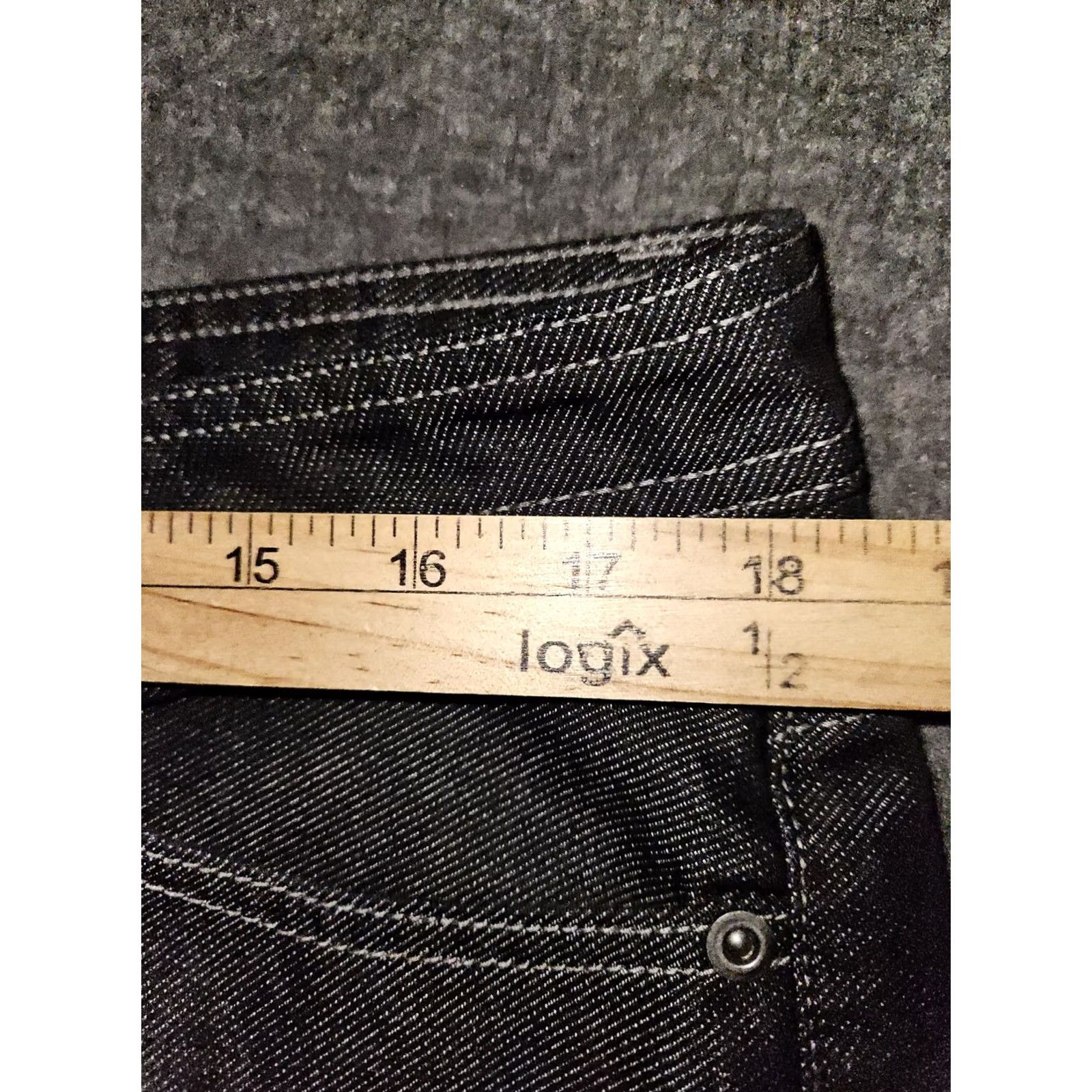 Vintage McDonald's Women's Jeans 12 Regular Black Mid Rise Stretch Pants Size 34" / US 12 / IT 48 - 4 Thumbnail