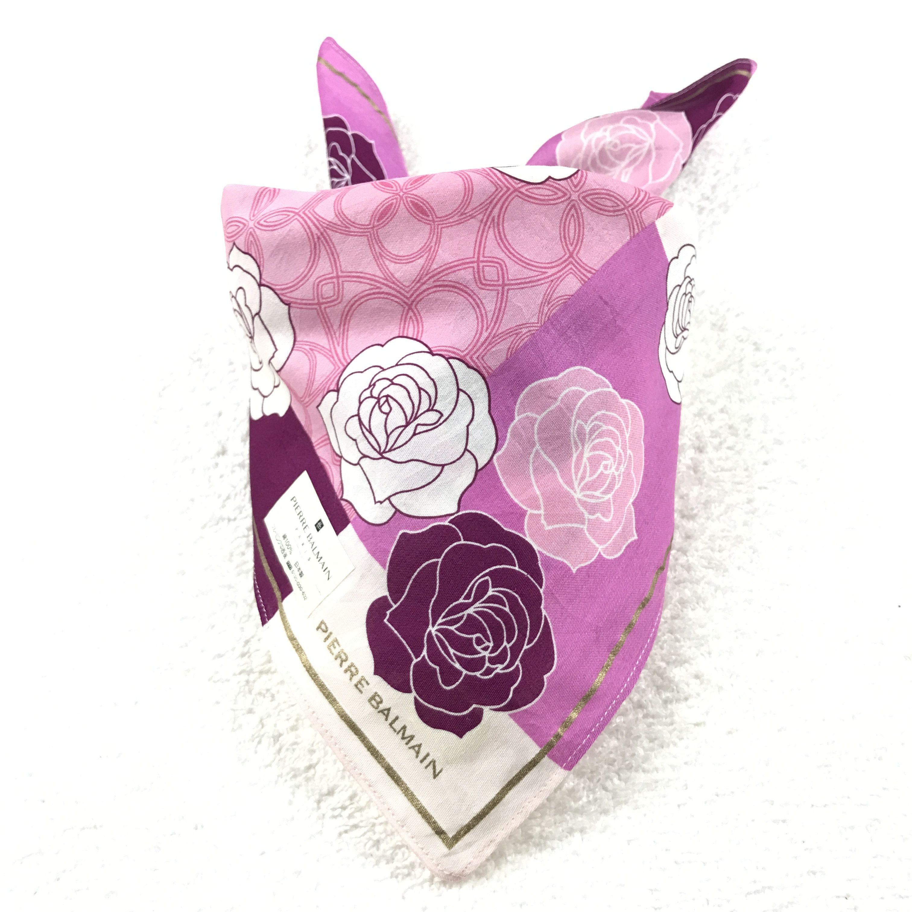 Designer × Pierre Balmain × Vintage Vintage Pierre Balmain Bandana Neckerchief Handkerchief Size ONE SIZE - 4 Thumbnail