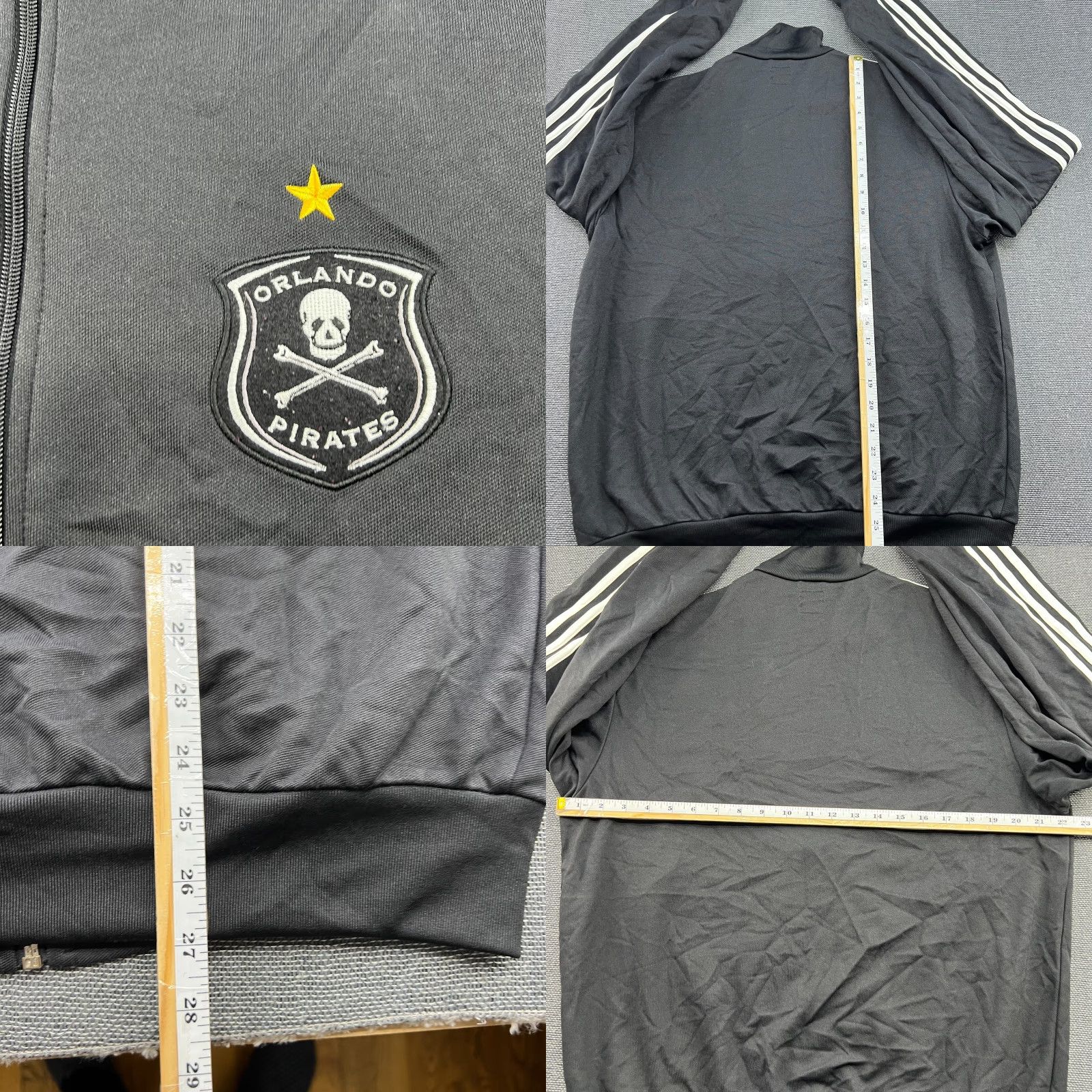 Adidas VINTAGE adidas Track Jacket Black Trefoil Football Large Full Zip Mens L Size US L / EU 52-54 / 3 - 8 Thumbnail