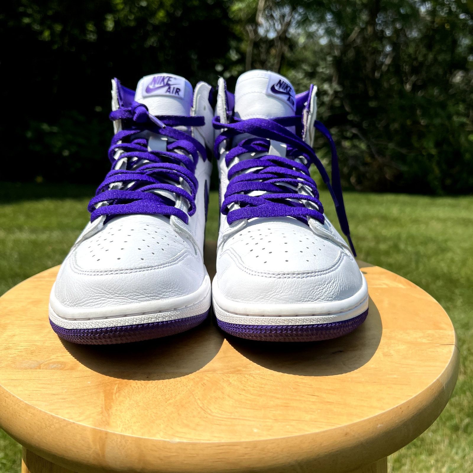 Jordan Brand × Nike Size 11.5 - Air Jordan 1 High OG Court Purple Women's Shoes Size US 11.5 / IT 41.5 - 3 Thumbnail