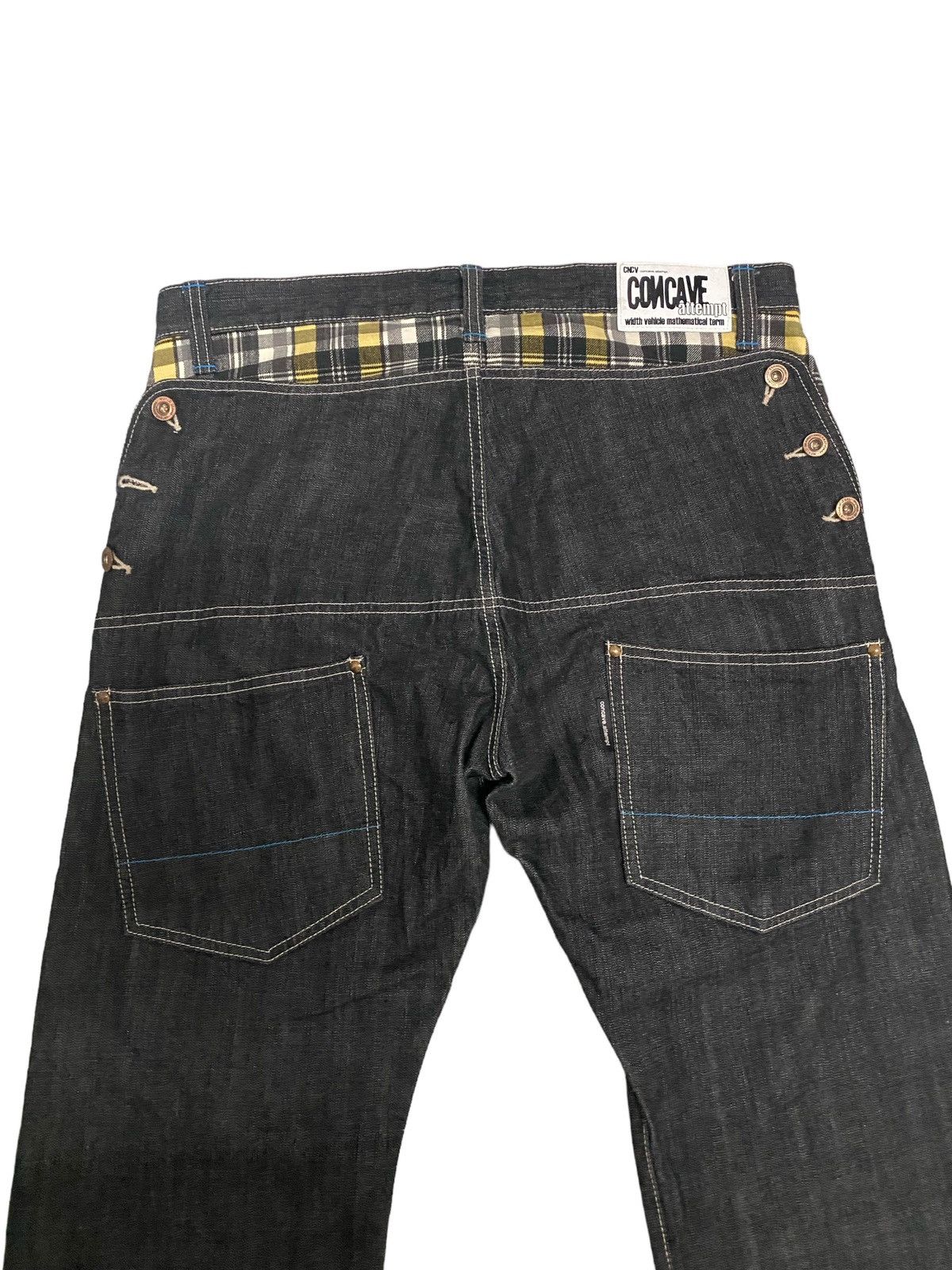 Japanese Brand Vintage CNCV Concave Attempt Japanese Denim Jeans Size US 35 - 4 Thumbnail