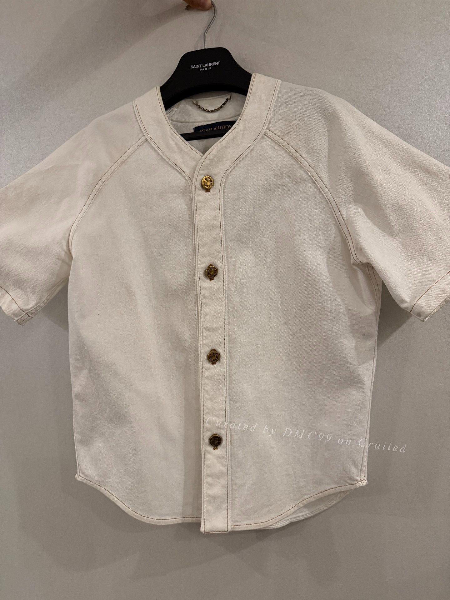 Louis Vuitton Louis Vuitton White Monogram Short-Sleeve Jacket Size US S / EU 44-46 / 1 - 1 Thumbnail