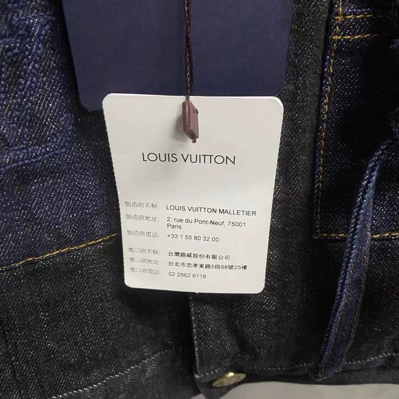 Louis Vuitton Louis Vuitton Blue Denim Jacket with Logo-2506 Size US XS / EU 42 / 0 - 4 Thumbnail
