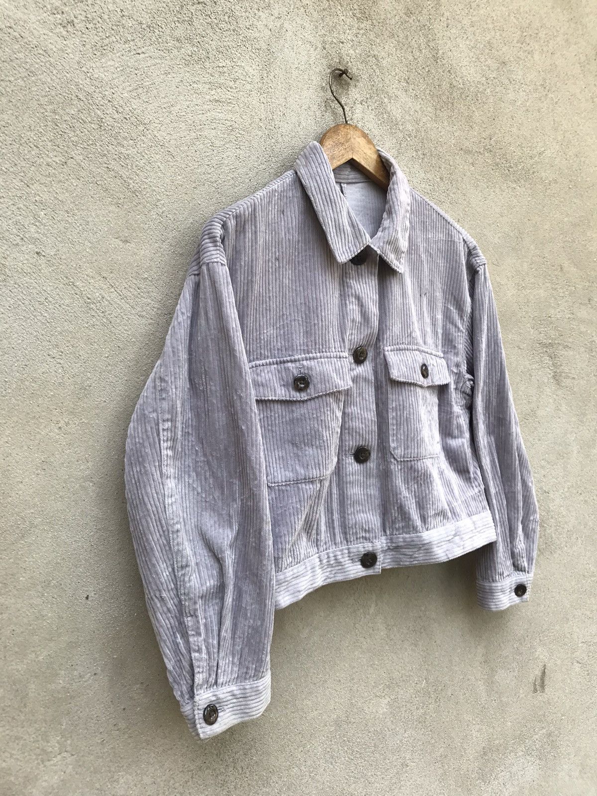 GU × Japanese Brand GU WORKERS CORDUROY CROPPED JACKET Size US S / EU 44-46 / 1 - 3 Thumbnail