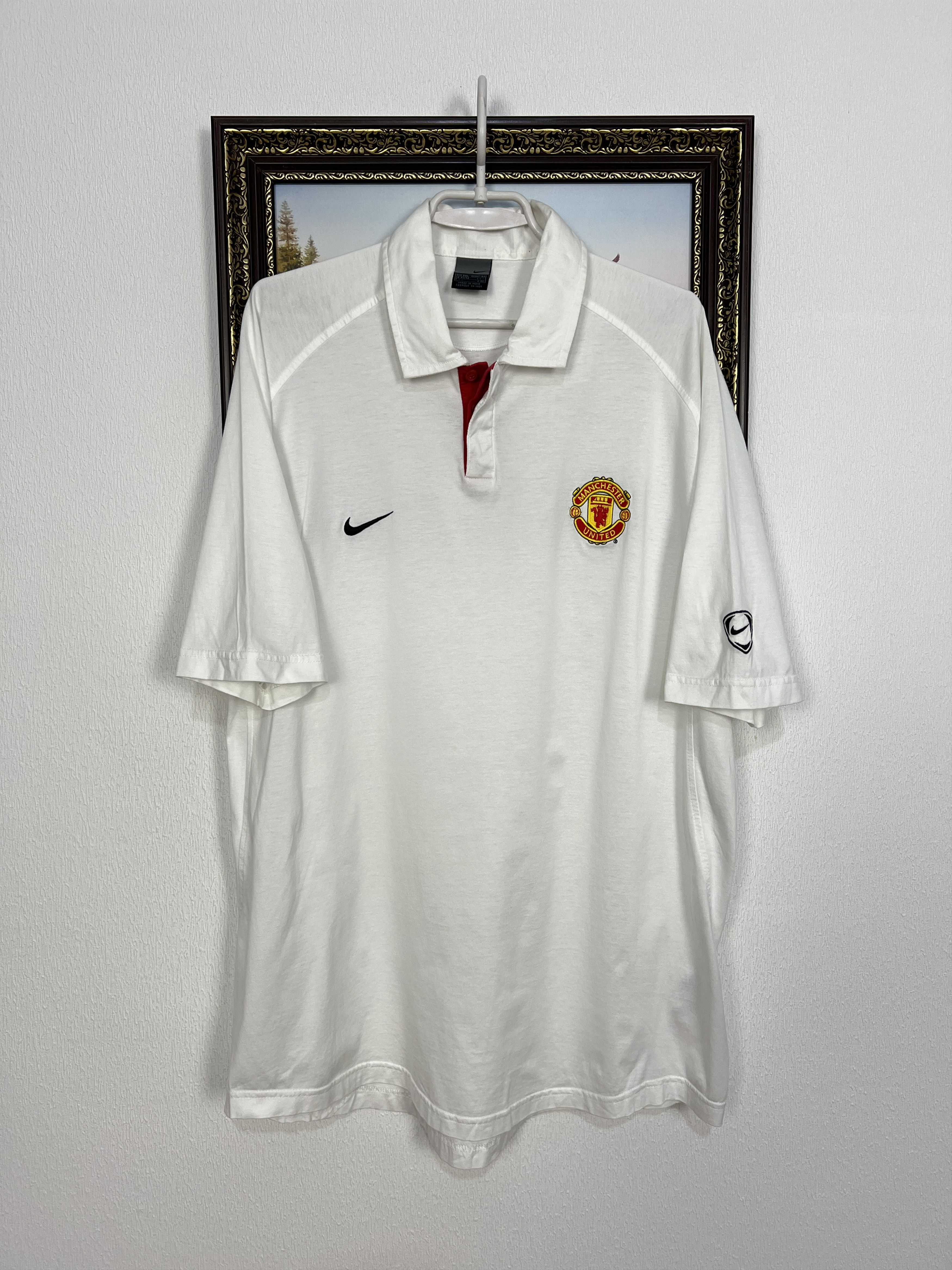 Nike Vintage Manchester United Football Shirt Polo Soccer Jersey Size US XXL / EU 58 / 5 - 1 Thumbnail