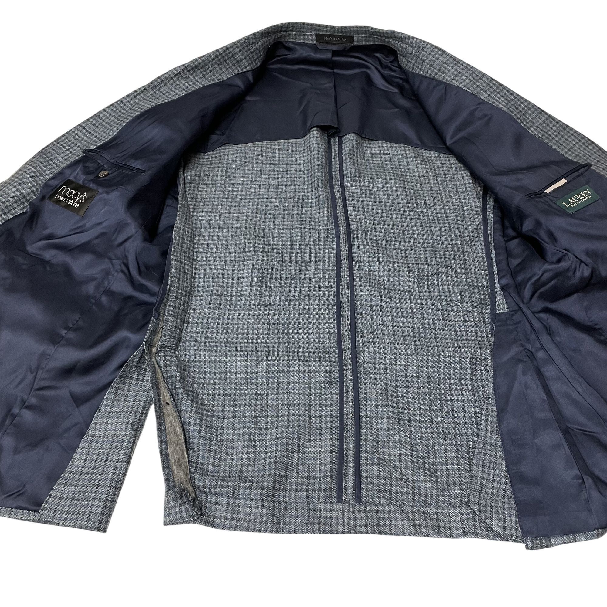Ralph Lauren Ralph Lauren Sport Coat OVERCHECK Wool SILK LINEN Jacket Size 40L - 4 Thumbnail