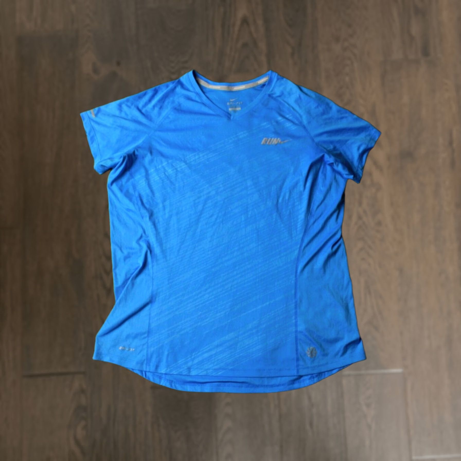 Nike Nike Dri-FIT ORIGINAL RUN Running Shirt Women XL Blue Reflective Logo Training Jersey Size XL / US 12-14 / IT 48-50 - 1 Thumbnail
