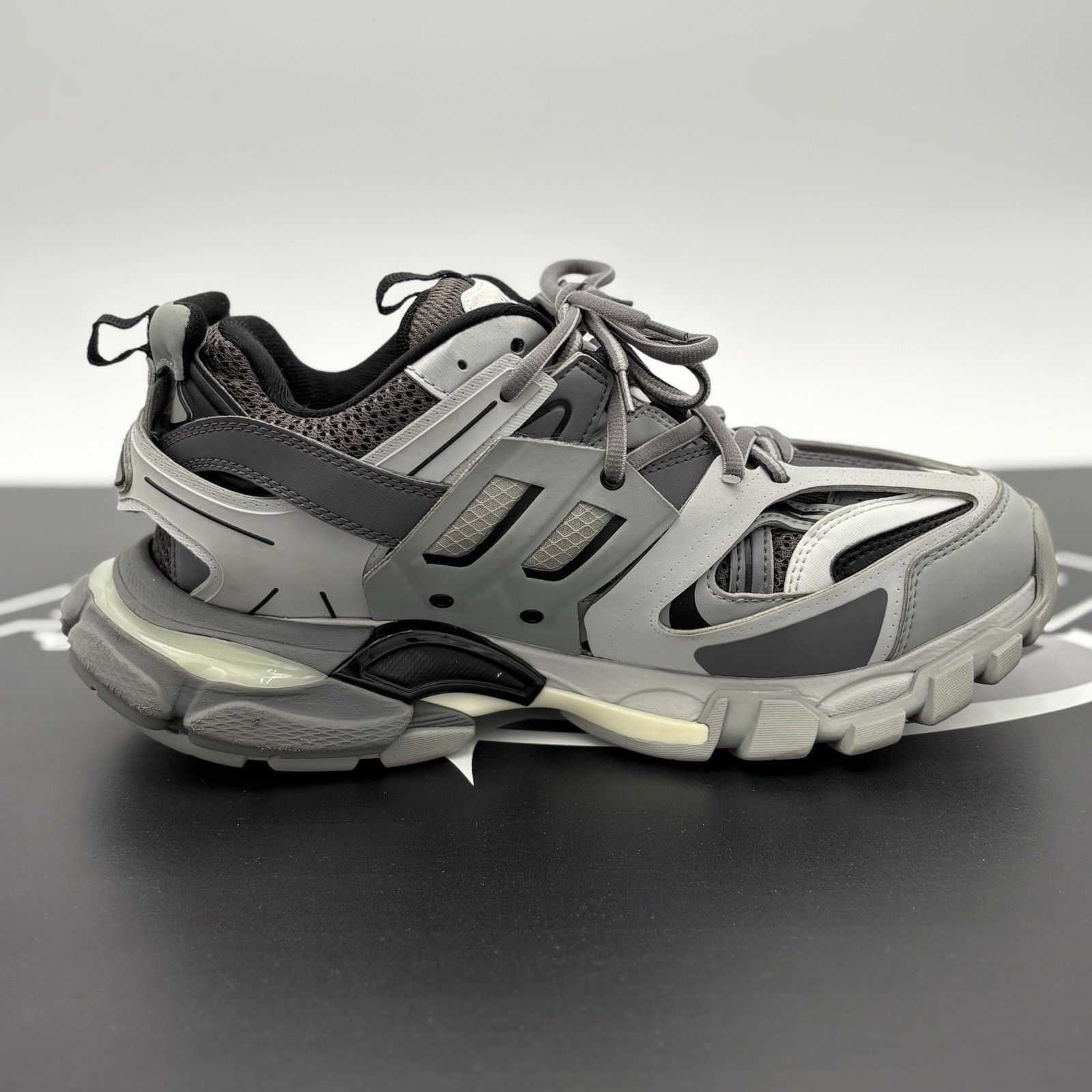 Balenciaga Balenciaga Track LED Sneaker ' Silver, Grey ' | GREAT COND! Size US 7 / EU 40 - 11 Thumbnail